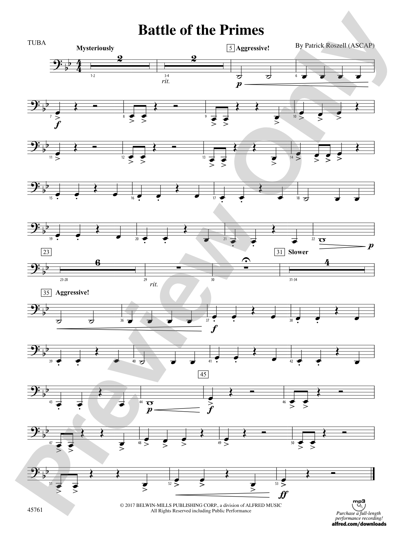 Battle of the Primes: Tuba