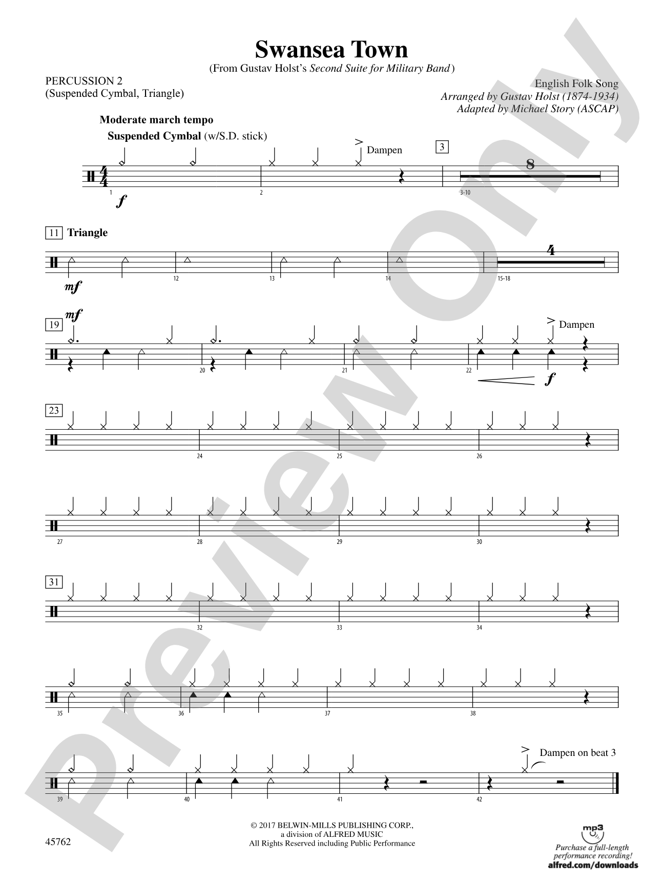 Swansea Town: 2nd Percussion