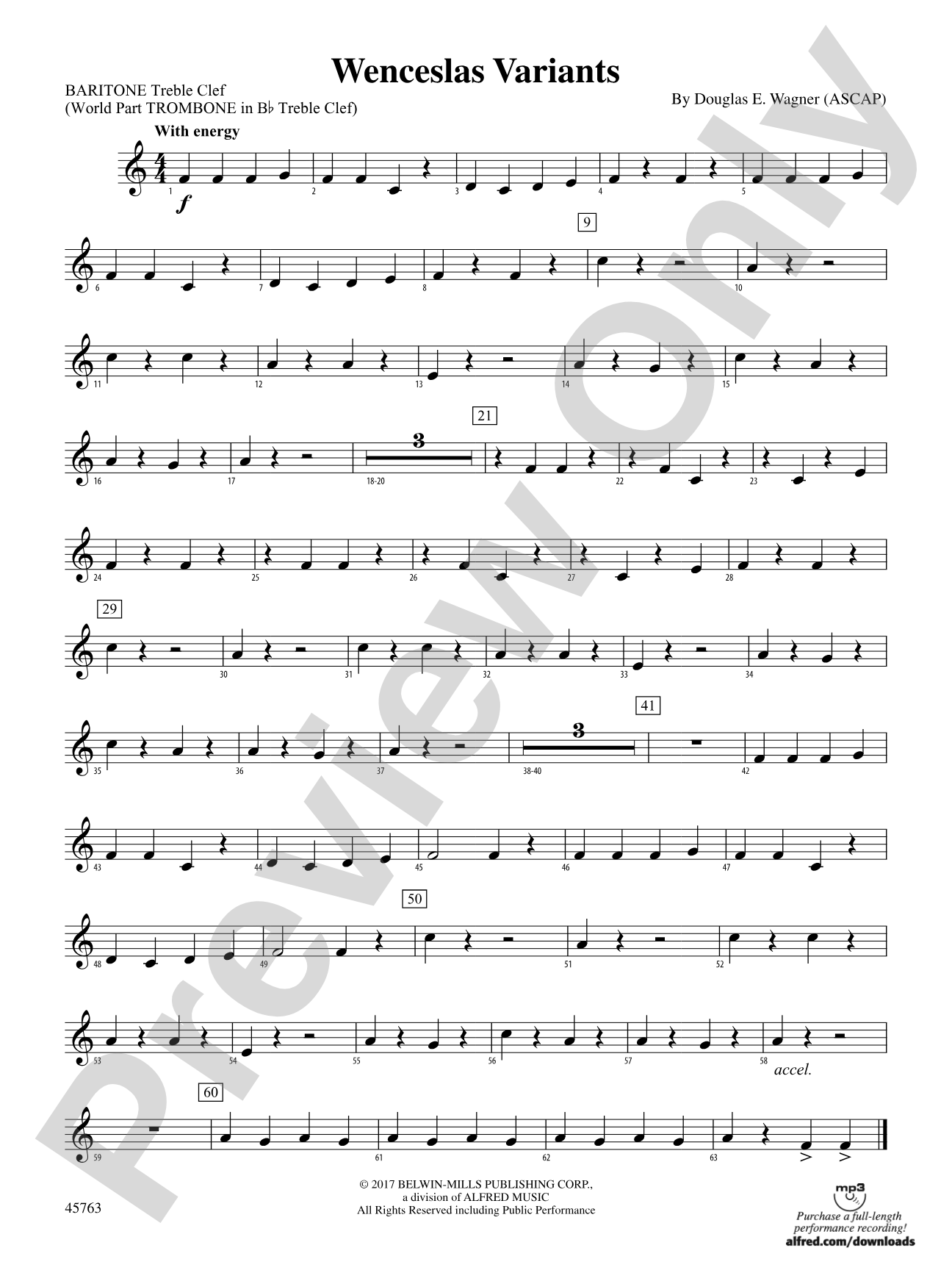 Wenceslas Variants: Baritone T.C.