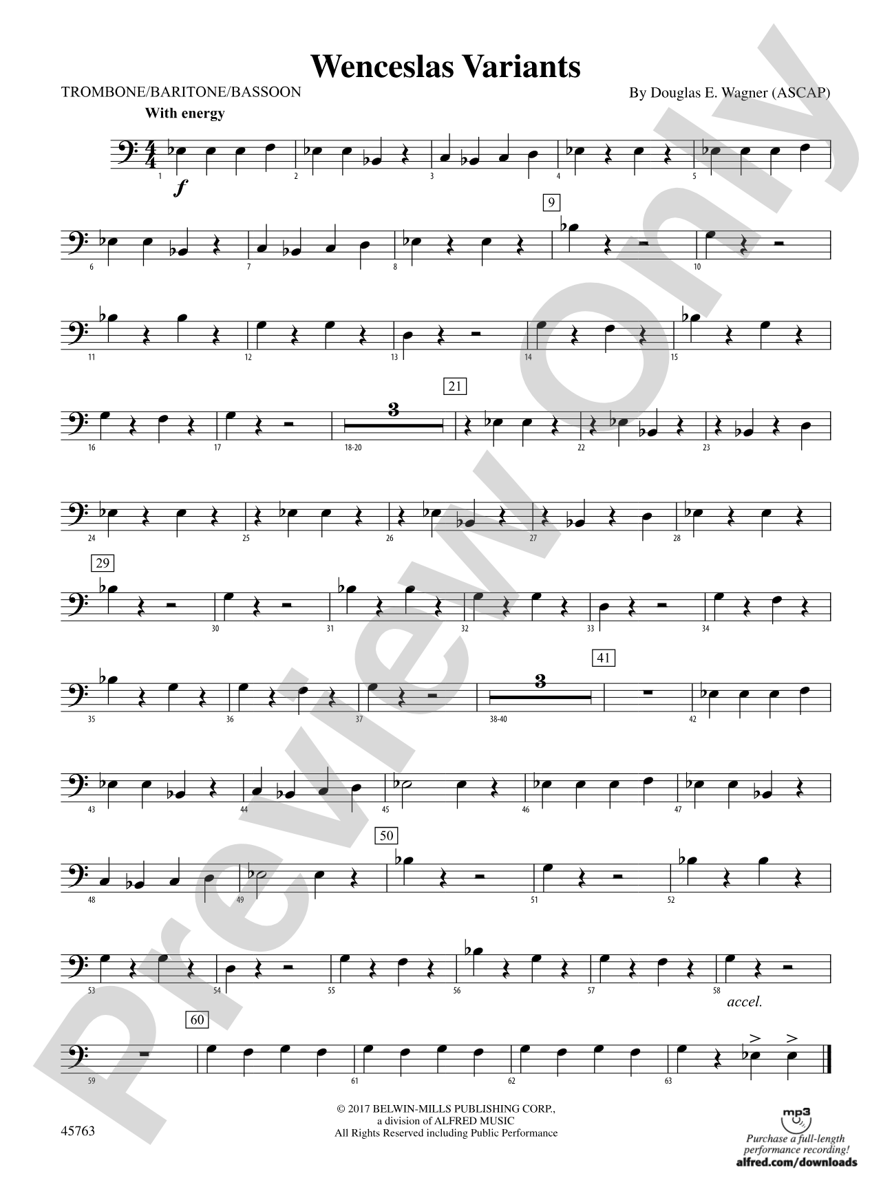 Wenceslas Variants: 1st Trombone