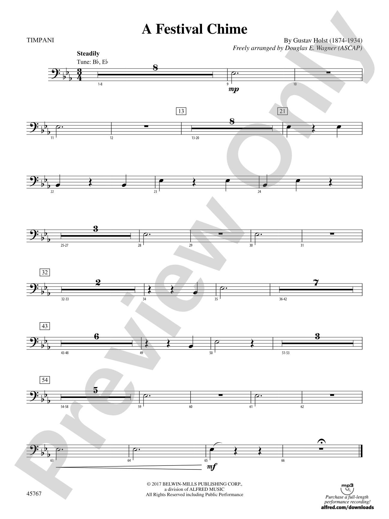 A Festival Chime: Timpani