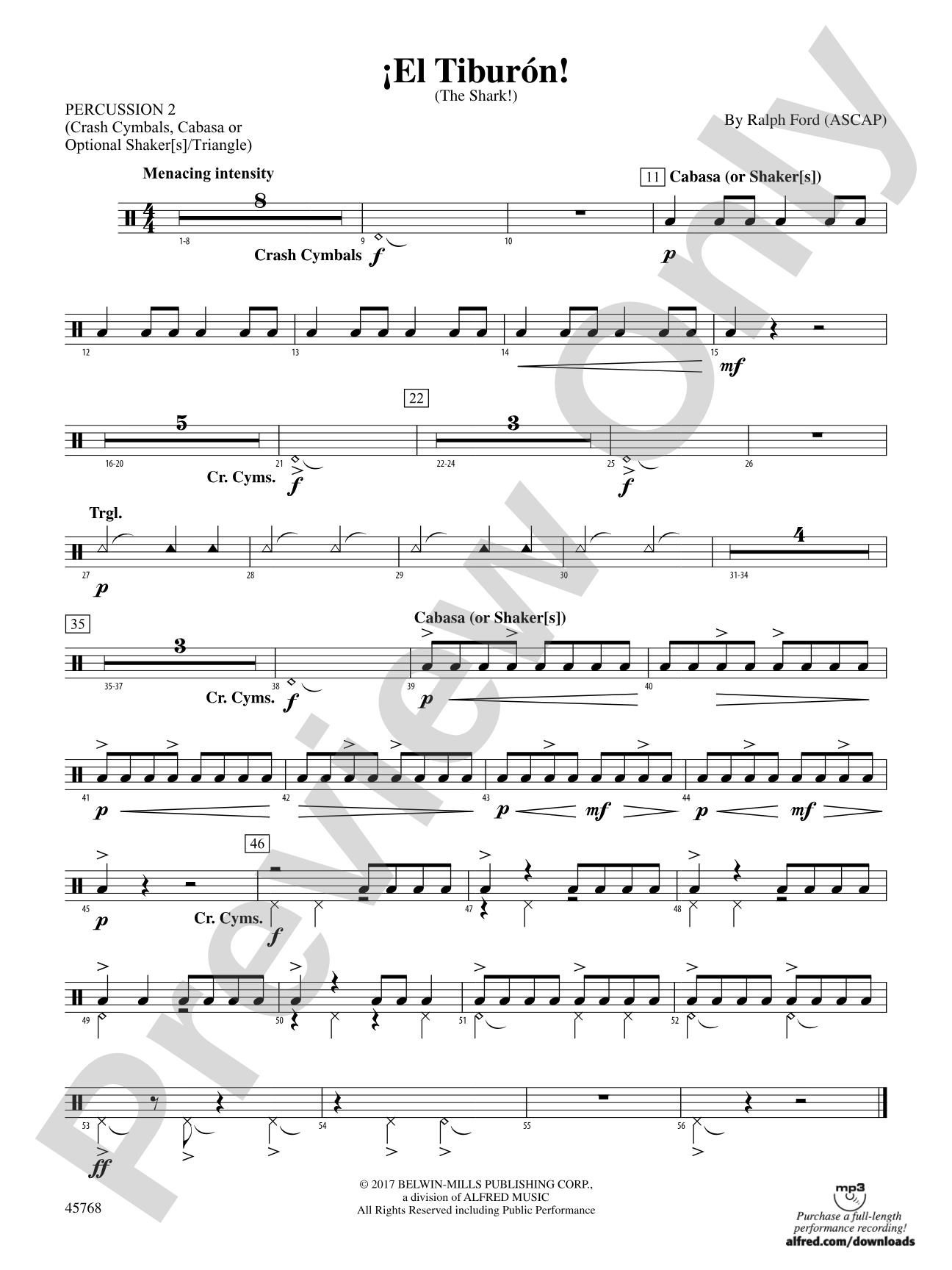 ¡El Tiburón!: 2nd Percussion