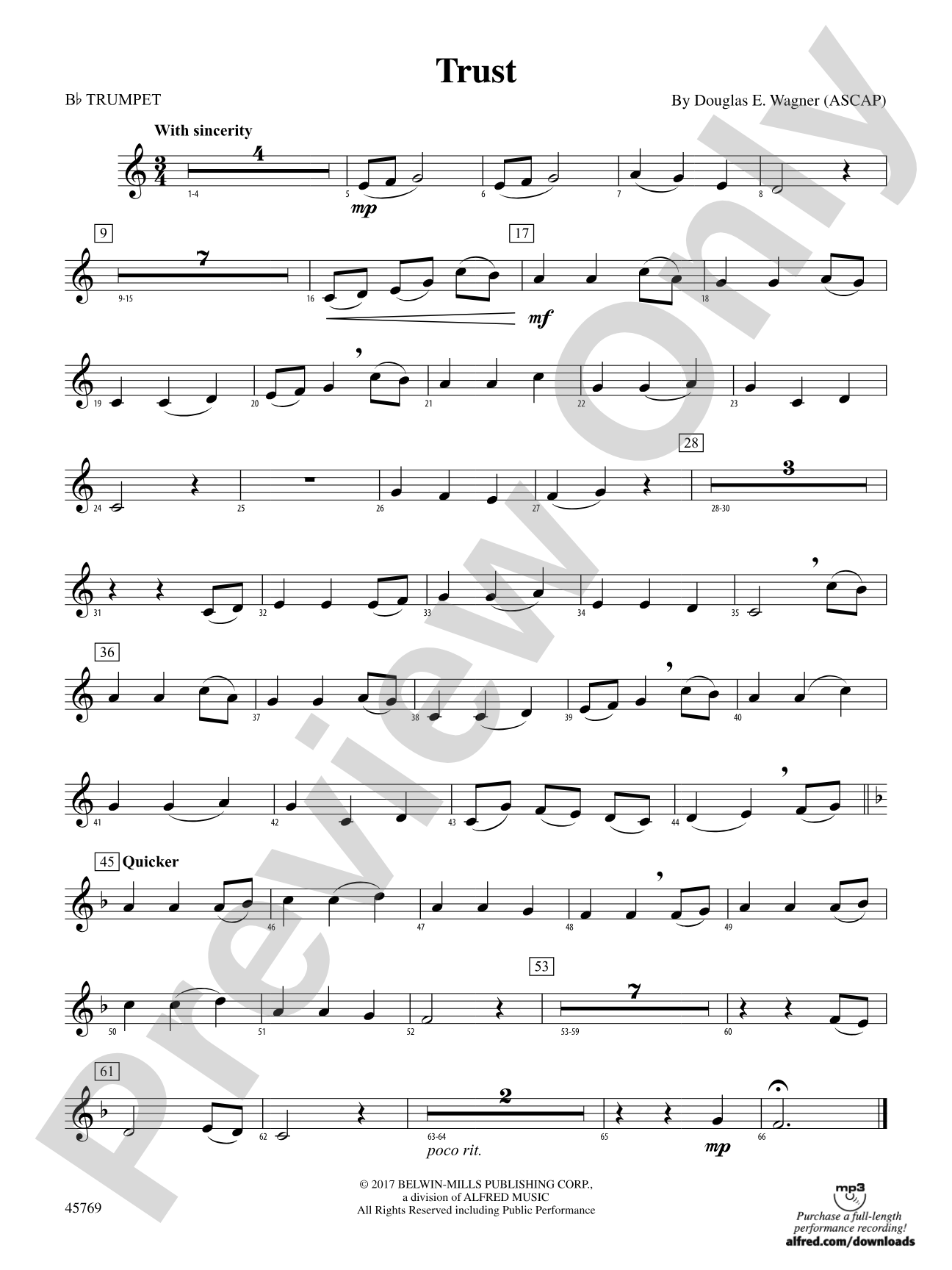 Trust: 1st B-flat Trumpet