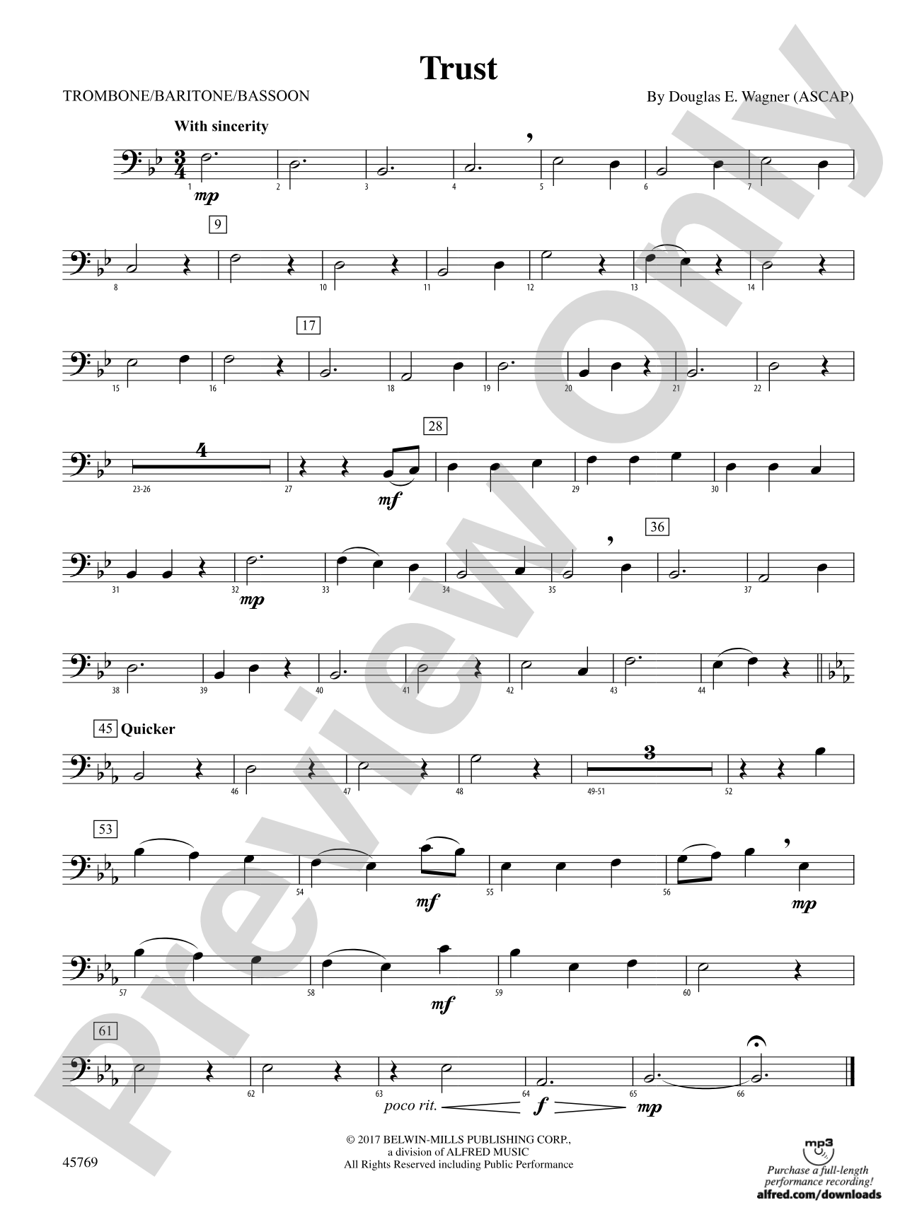 Trust: 1st Trombone