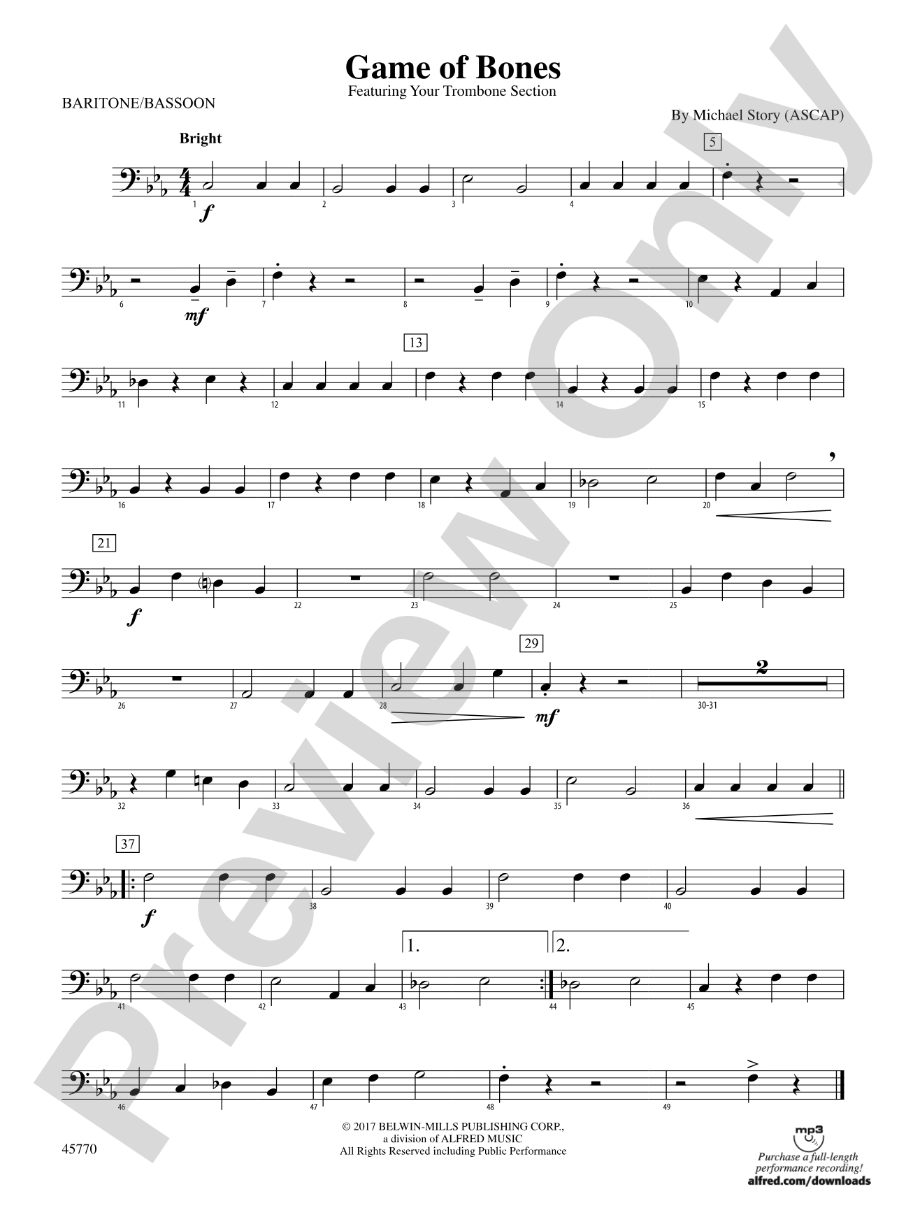 Game of Bones: Baritone B.C.