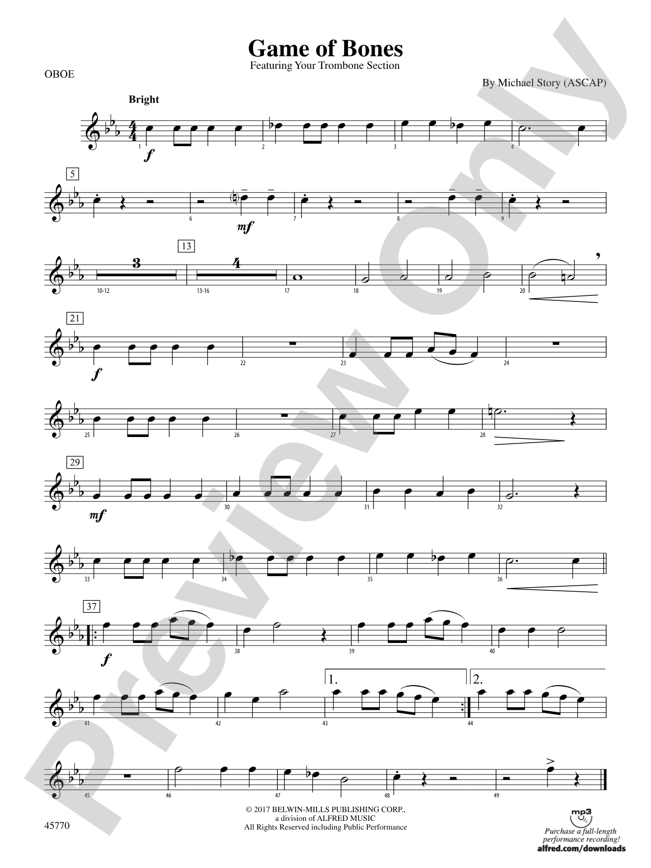 Game of Bones: Oboe
