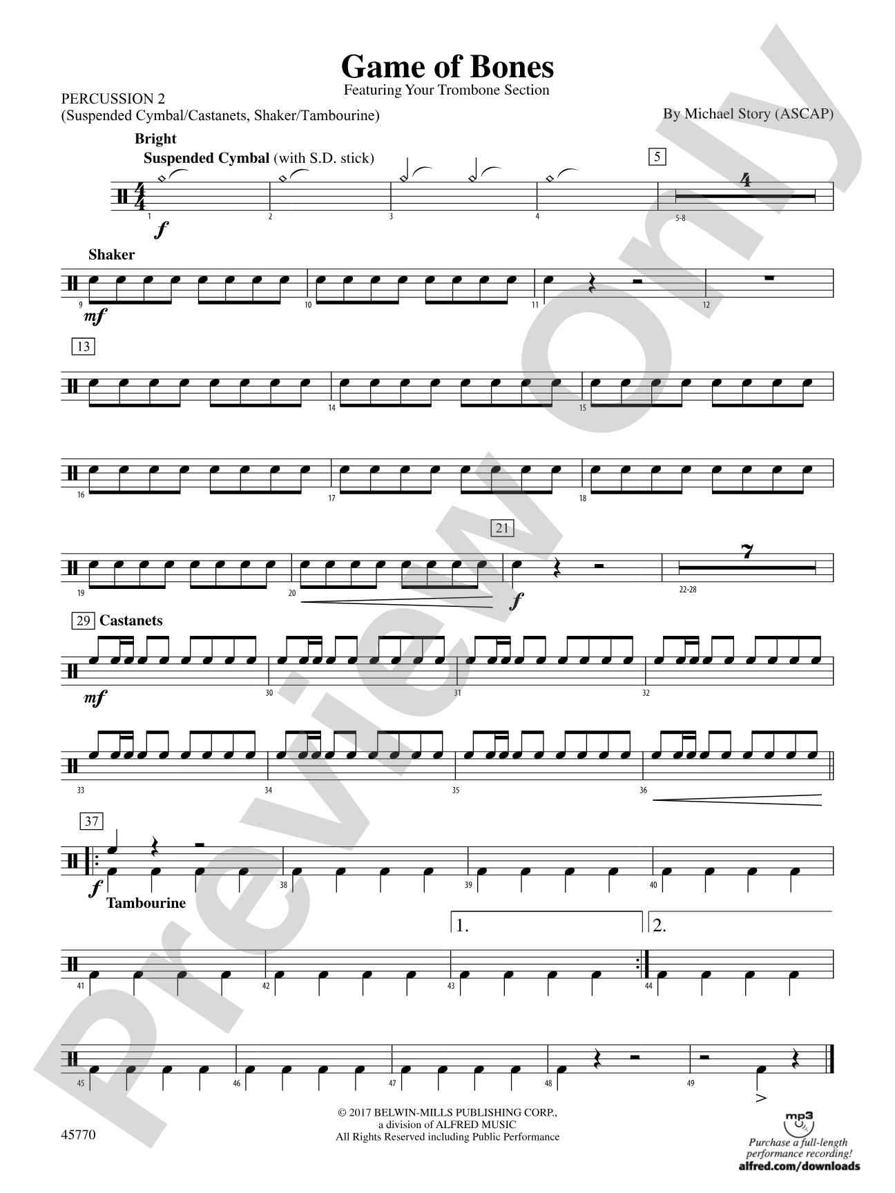 Game of Bones: 2nd Percussion