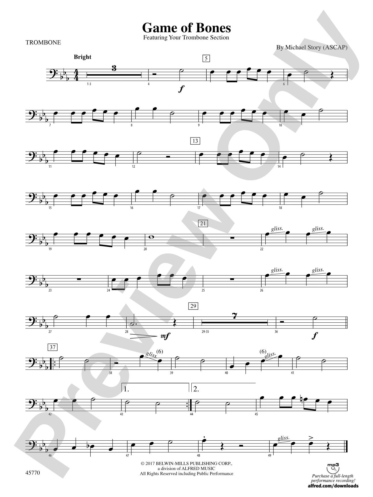 Game of Bones: 1st Trombone