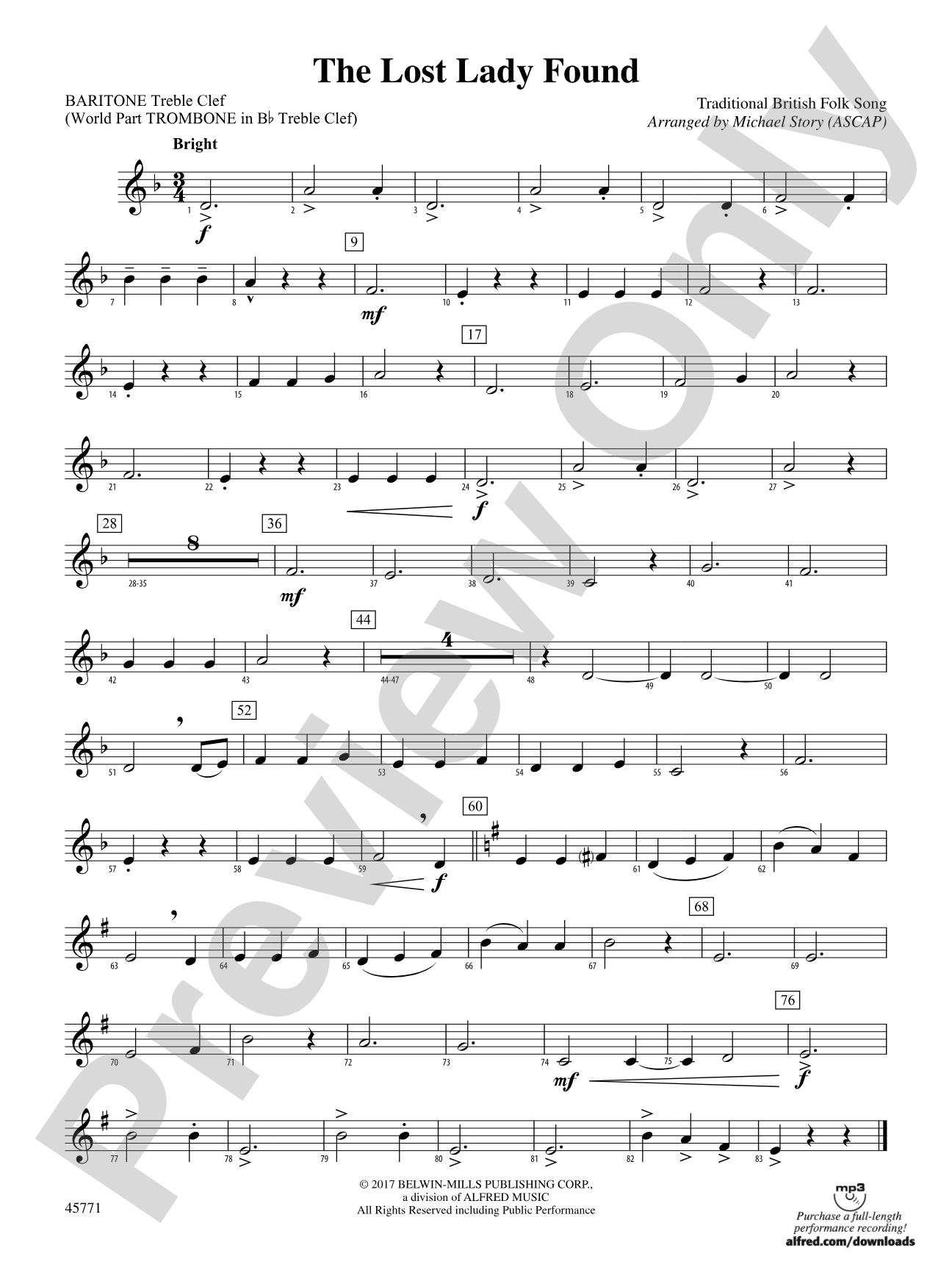 The Lost Lady Found: Baritone T.C.