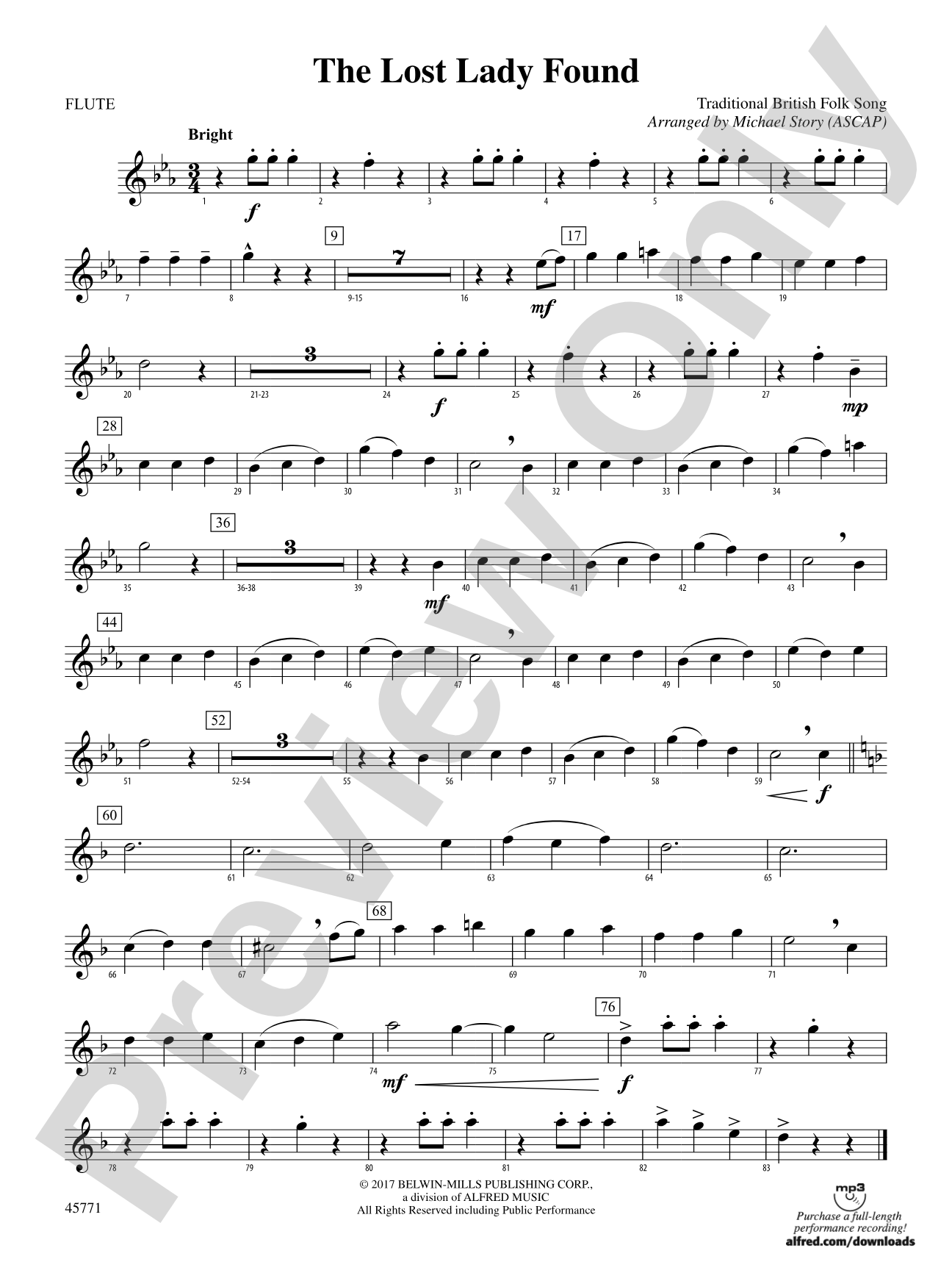 The Lost Lady Found: Flute