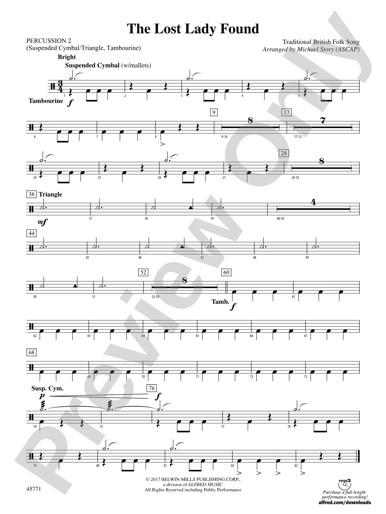 The Lost Lady Found: 2nd Percussion