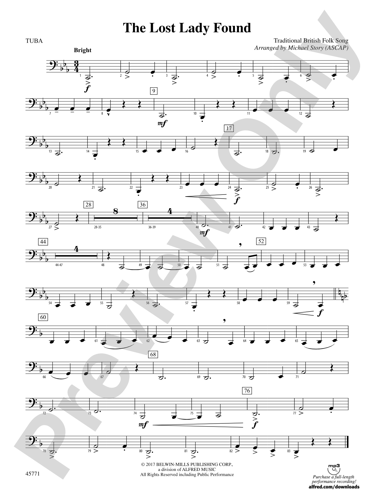 The Lost Lady Found: Tuba