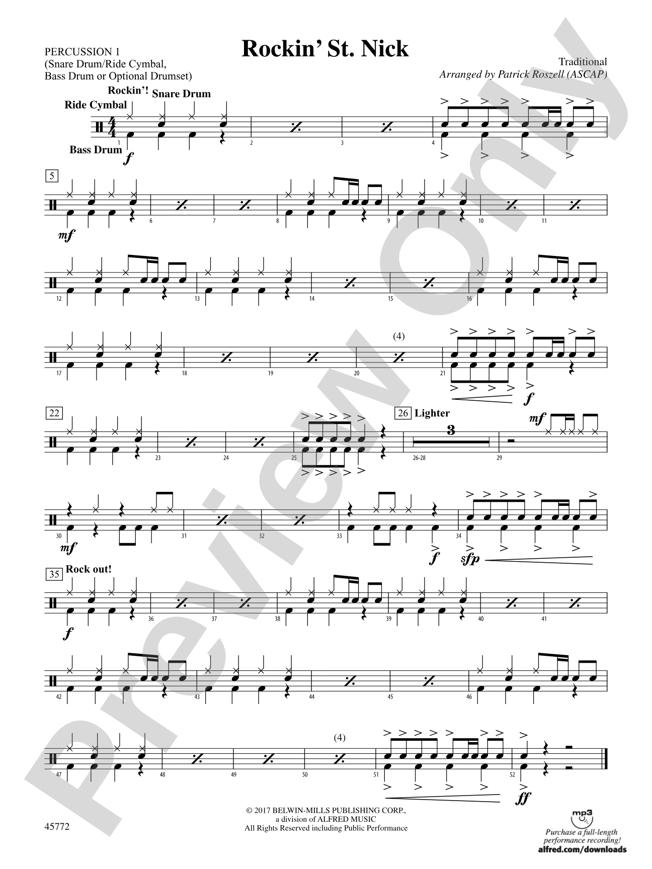 Rockin' St. Nick: 1st Percussion