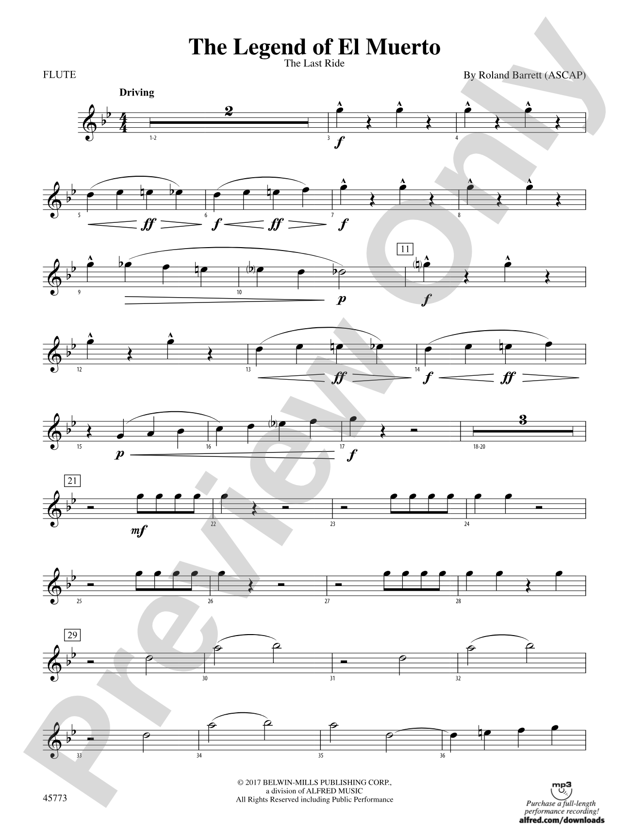 The Legend of El Muerto: Flute