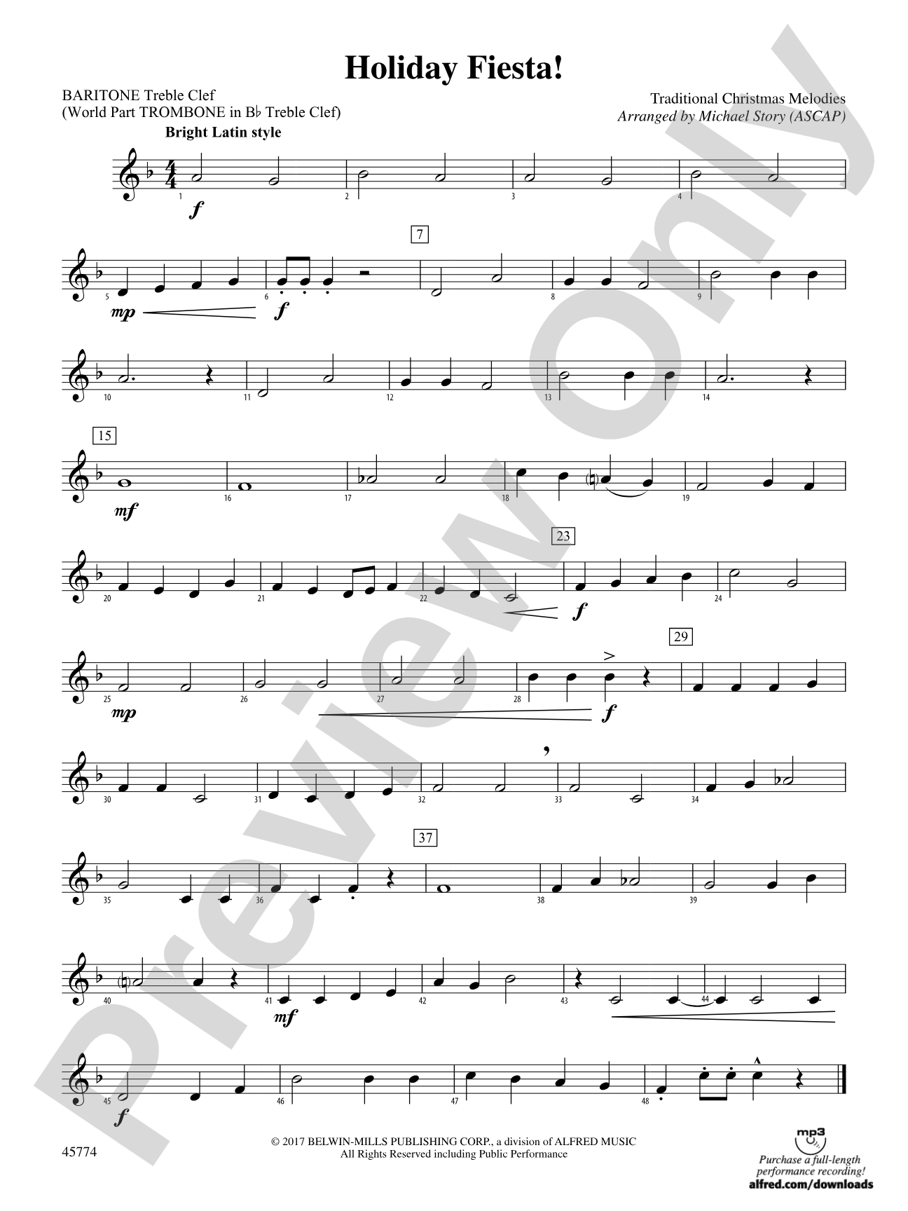 Holiday Fiesta!: Baritone T.C.