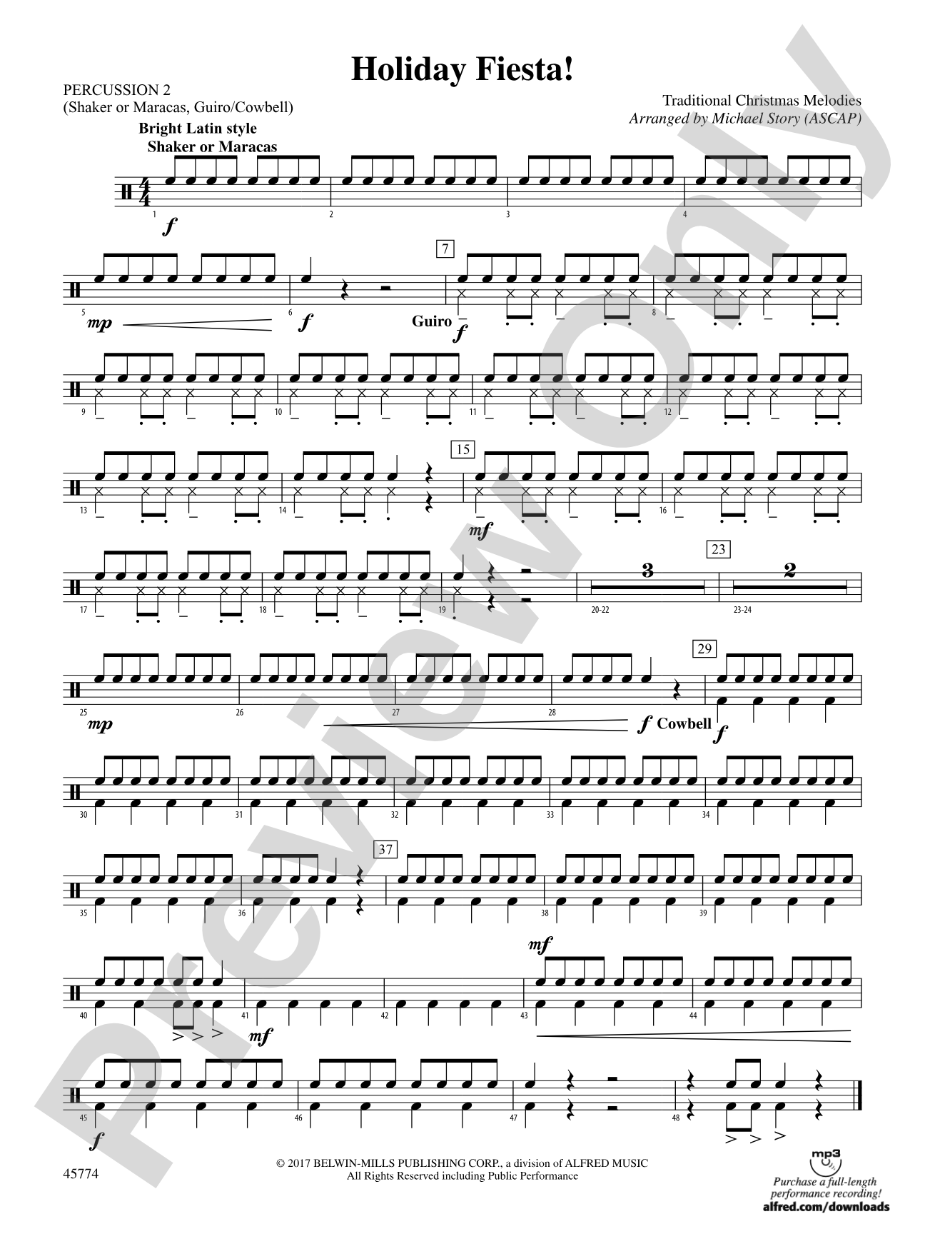 Holiday Fiesta!: 2nd Percussion