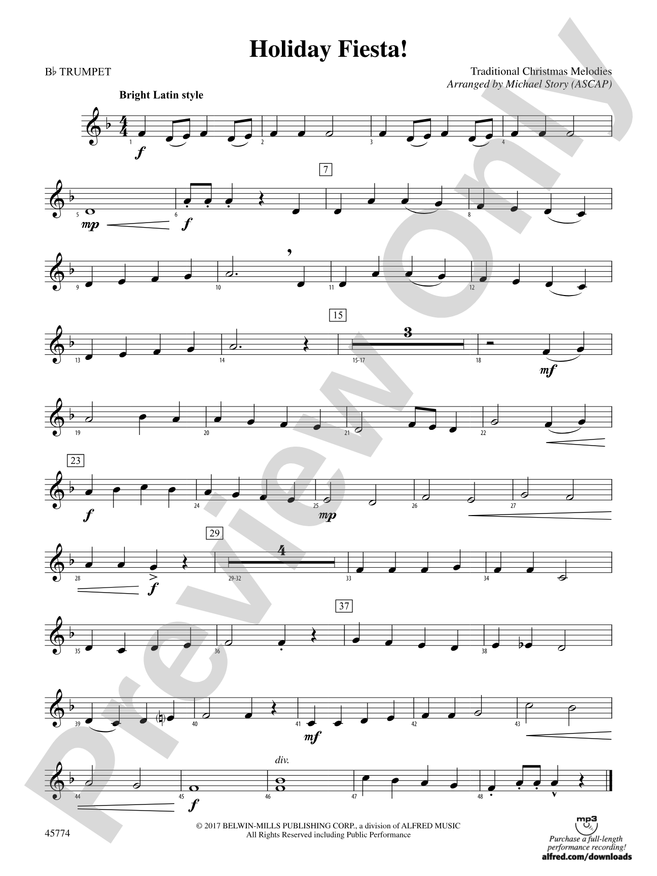 Holiday Fiesta!: 1st B-flat Trumpet