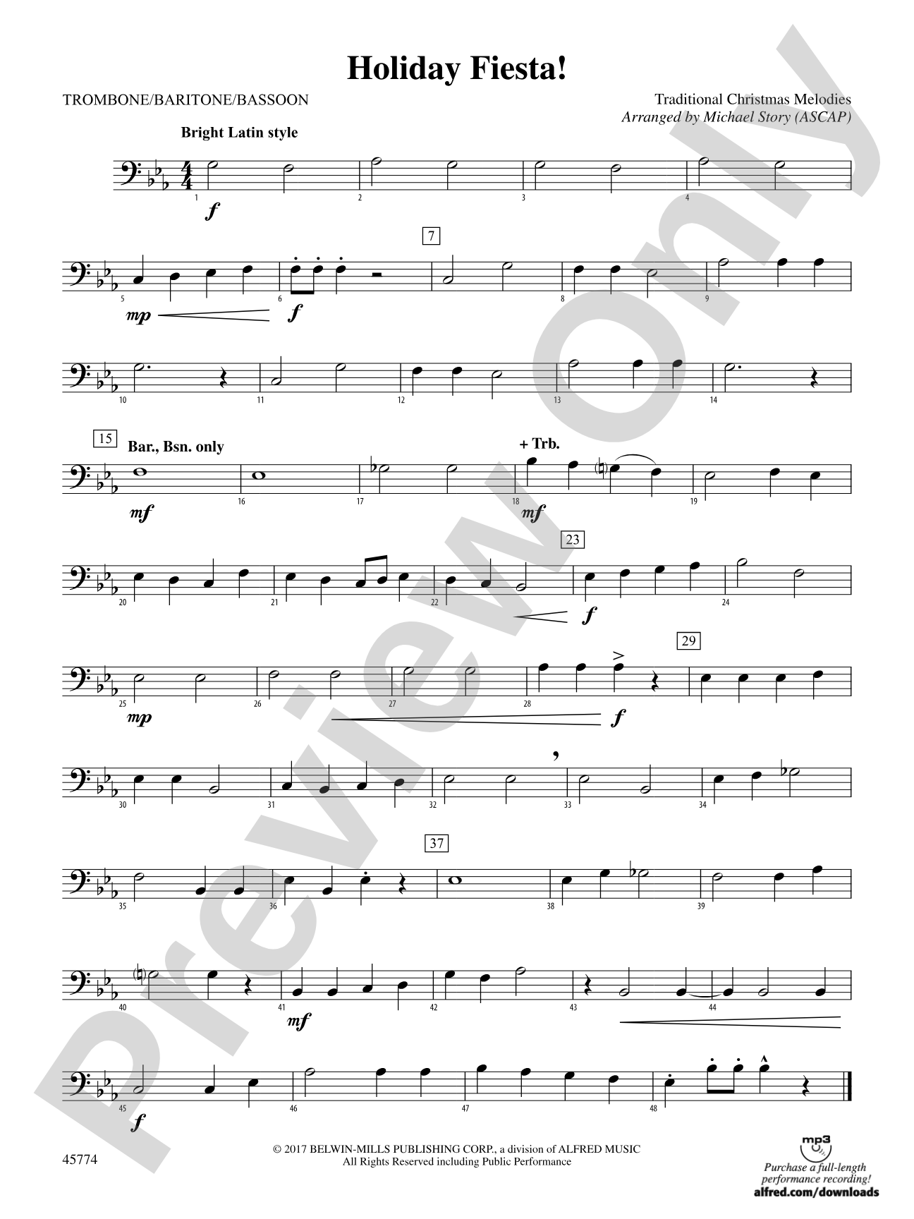 Holiday Fiesta!: 1st Trombone