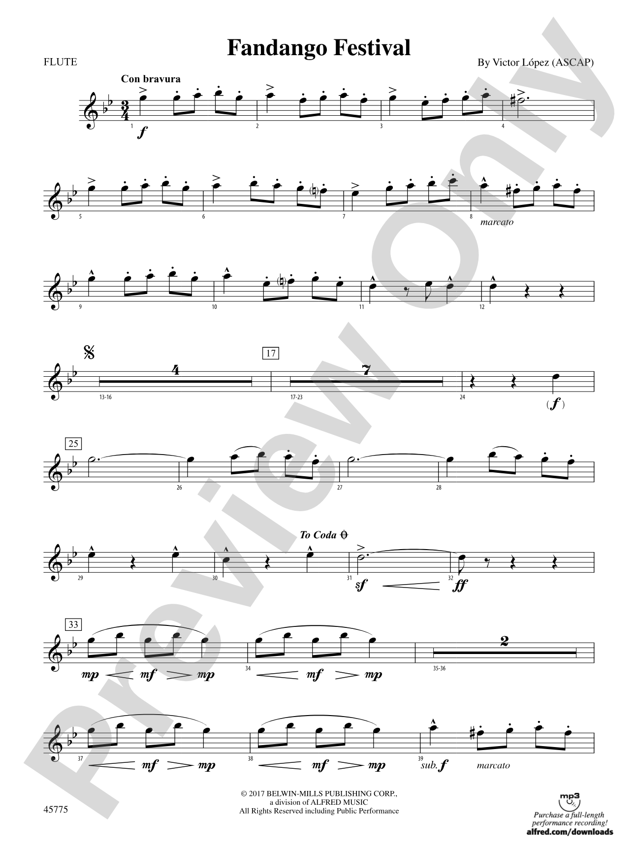 Fandango Festival: Flute