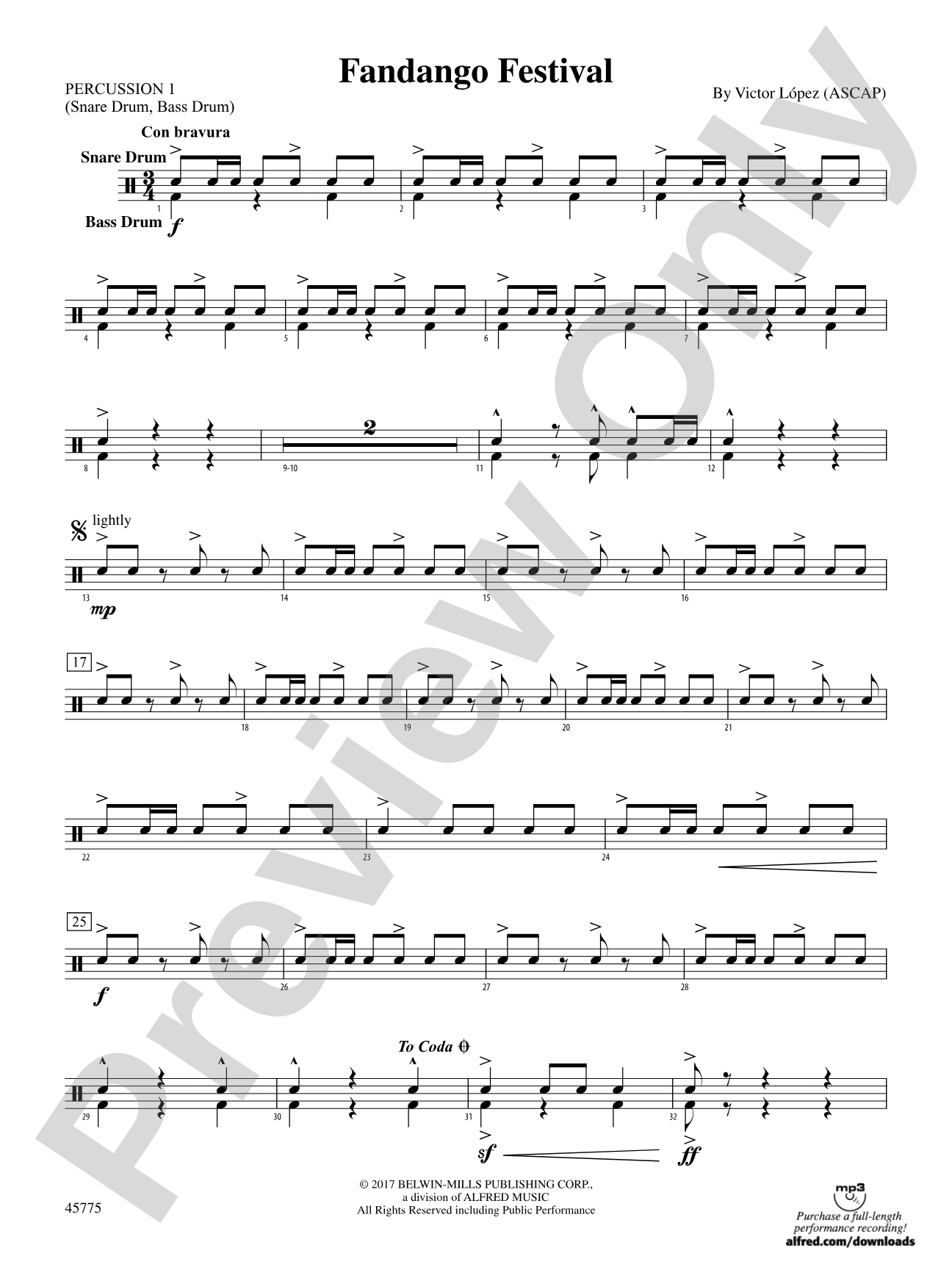 Fandango Festival: 1st Percussion