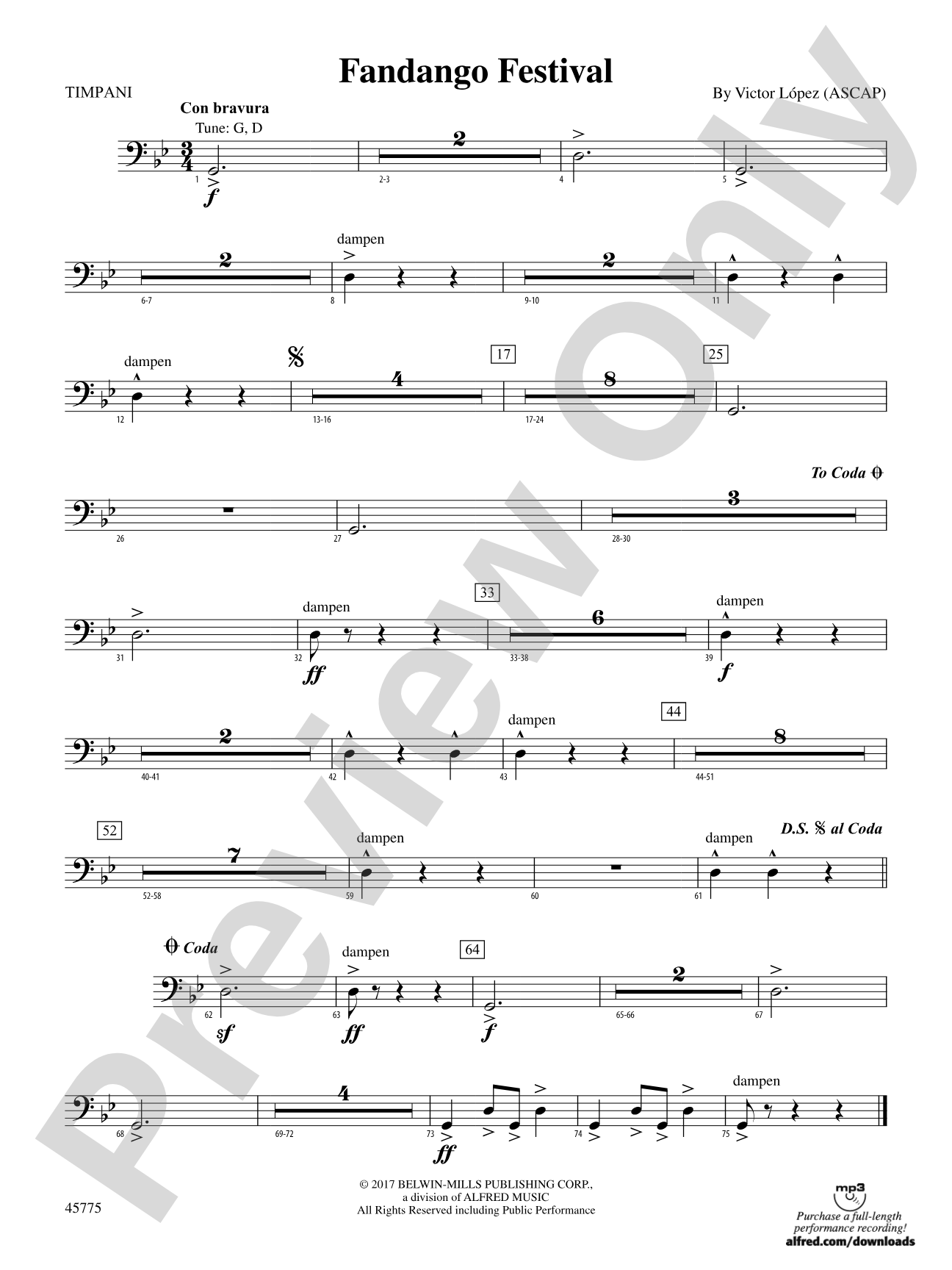 Fandango Festival: Timpani