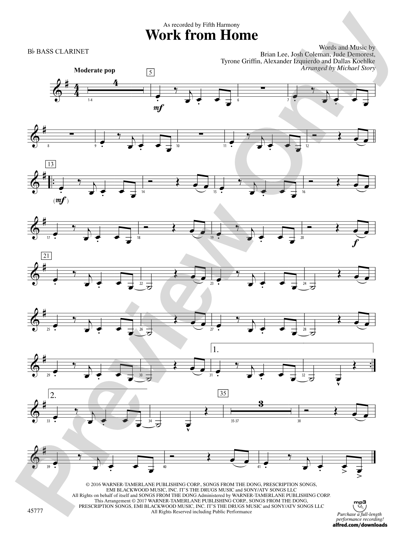 Work from Home: B-flat Bass Clarinet