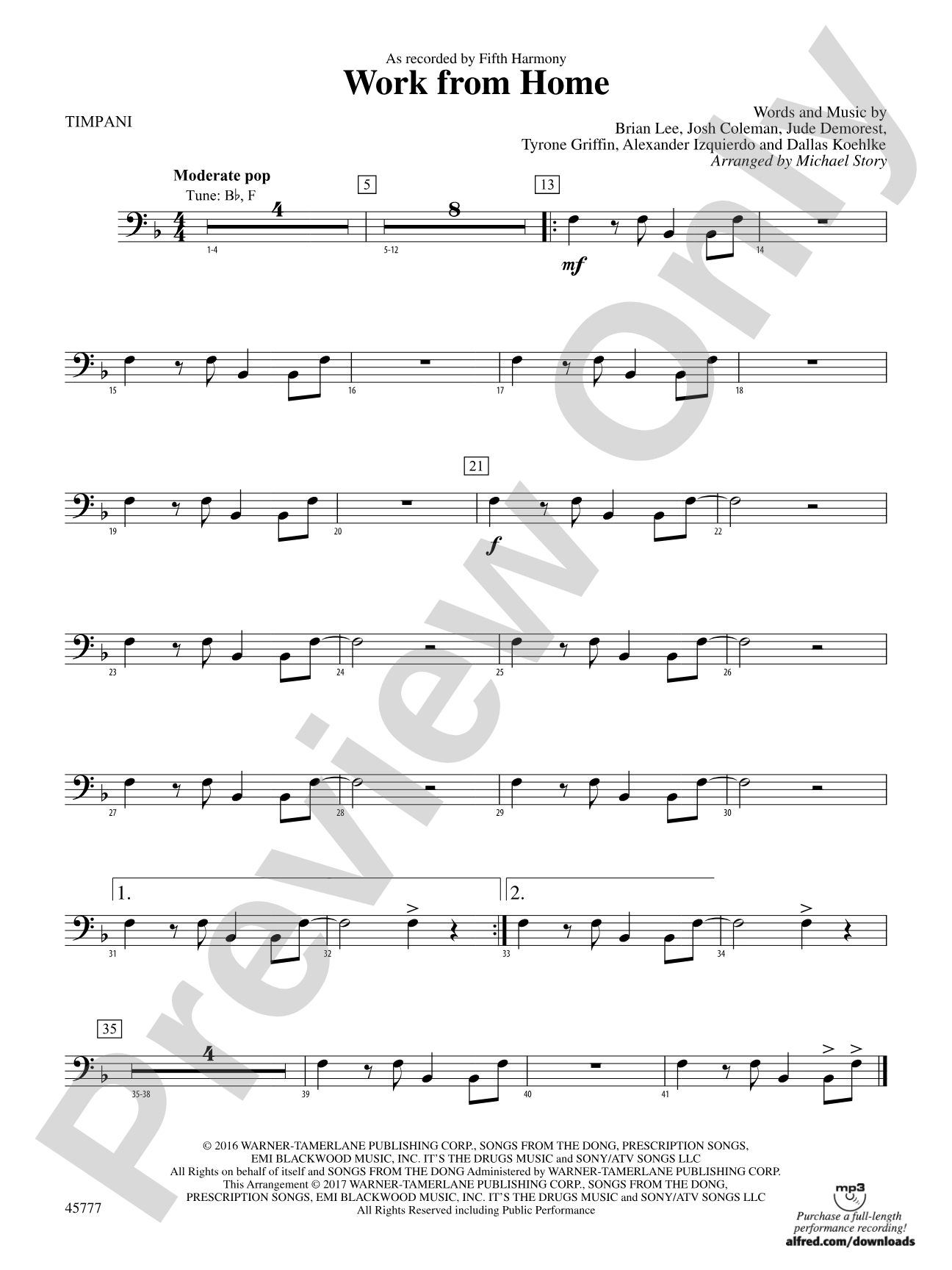 Work from Home: Timpani