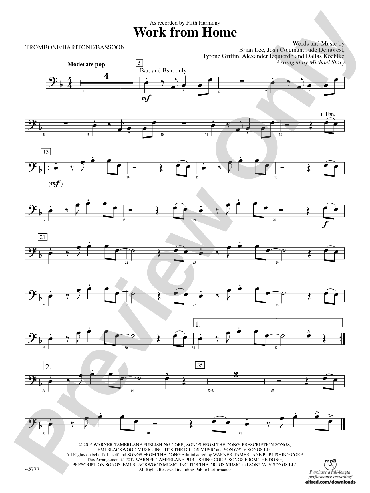 Work from Home: 1st Trombone