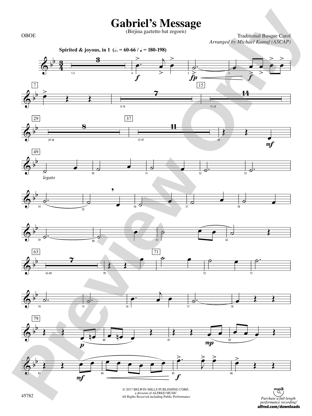 Gabriel's Message: Oboe
