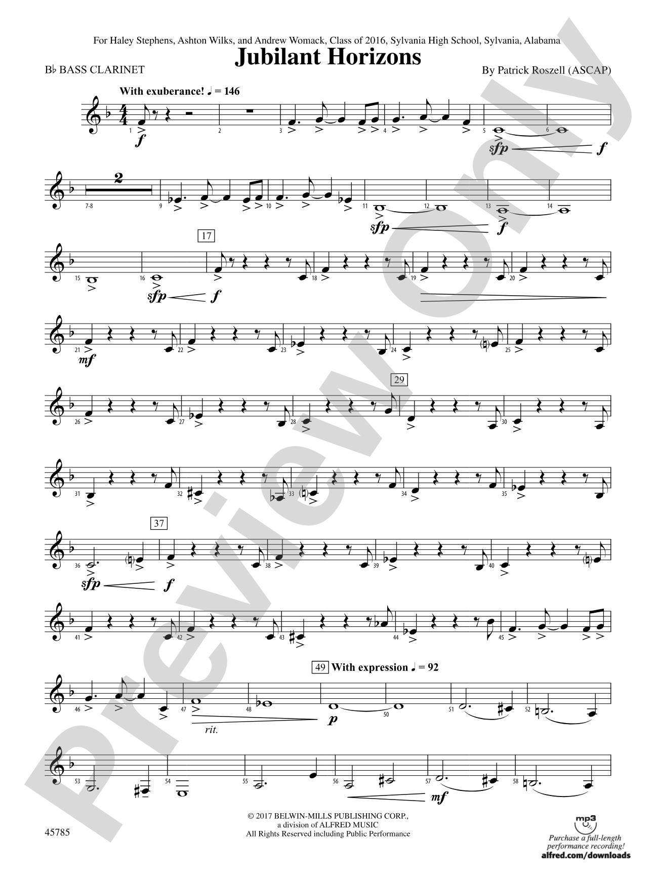 Jubilant Horizons: B-flat Bass Clarinet