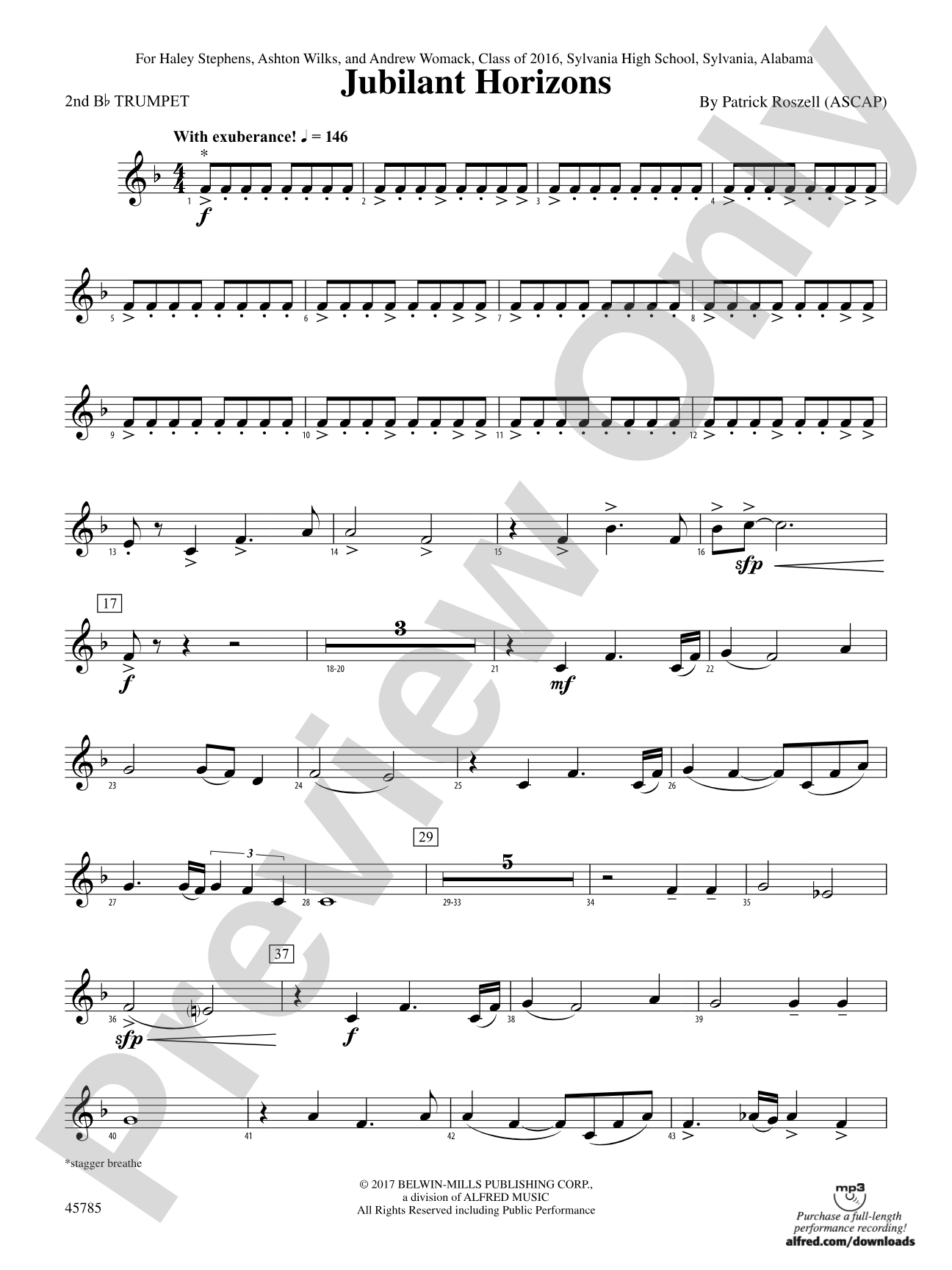 Jubilant Horizons: 2nd B-flat Trumpet