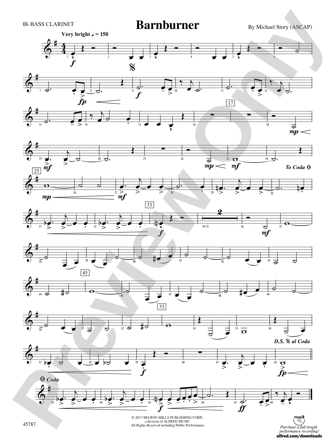 Barnburner: B-flat Bass Clarinet