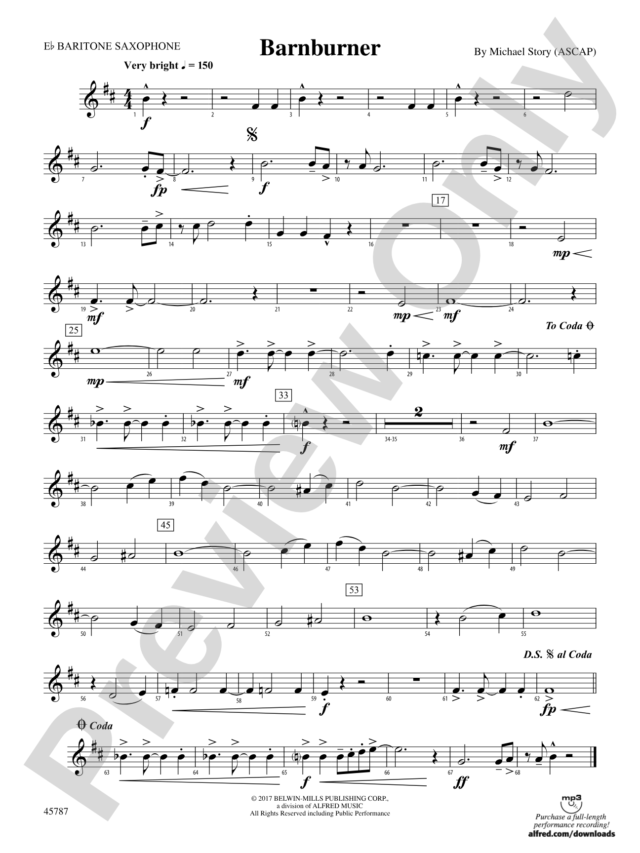 Barnburner: E-flat Baritone Saxophone