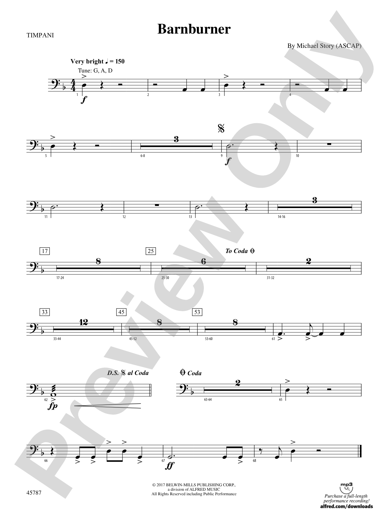 Barnburner: Timpani