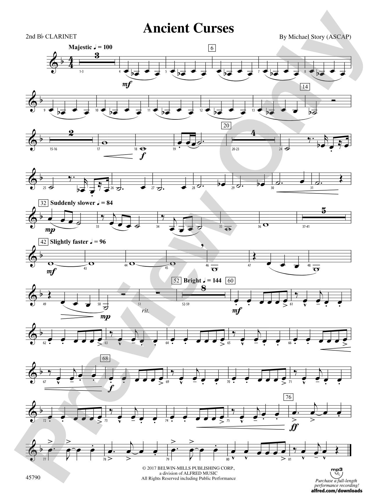 Ancient Curses: 2nd B-flat Clarinet