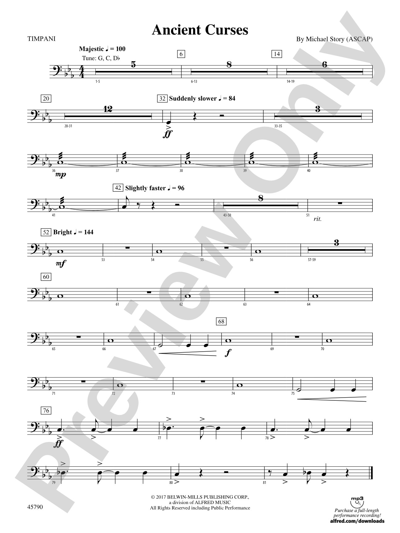 Ancient Curses: Timpani