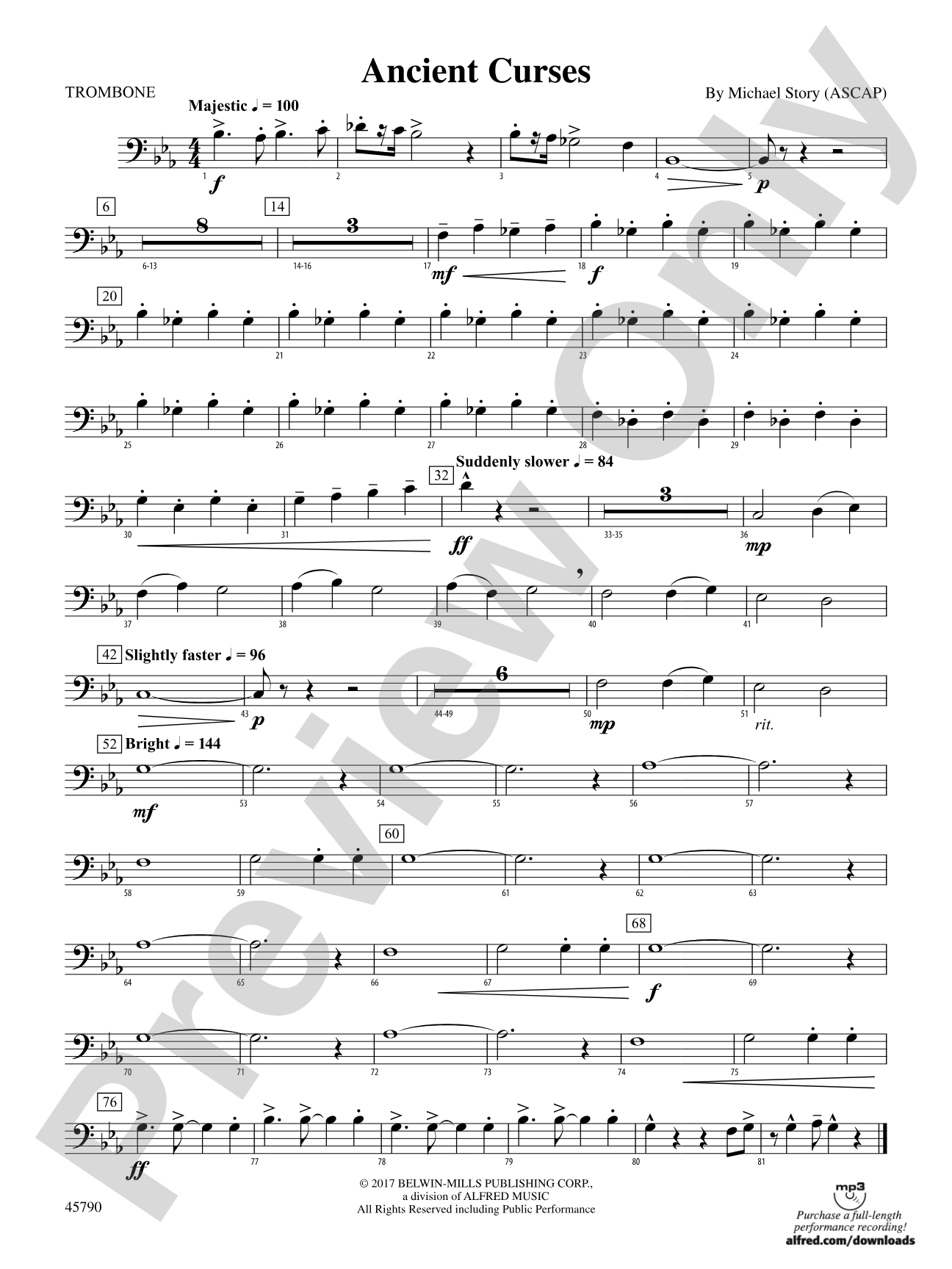 Ancient Curses: 1st Trombone