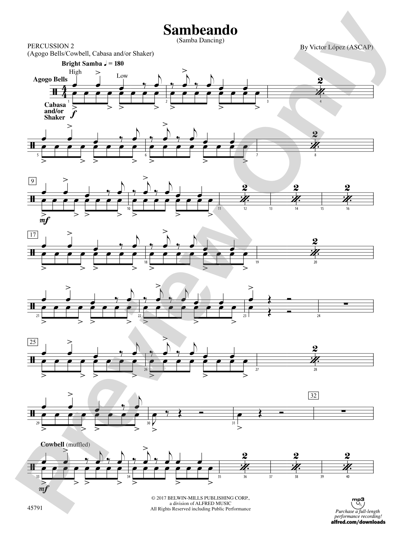 Sambeando: 2nd Percussion