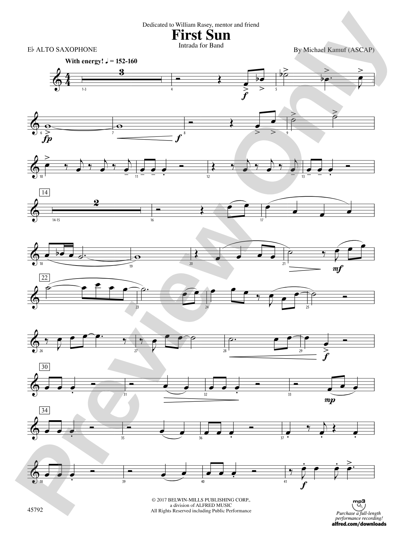 First Sun: E-flat Alto Saxophone