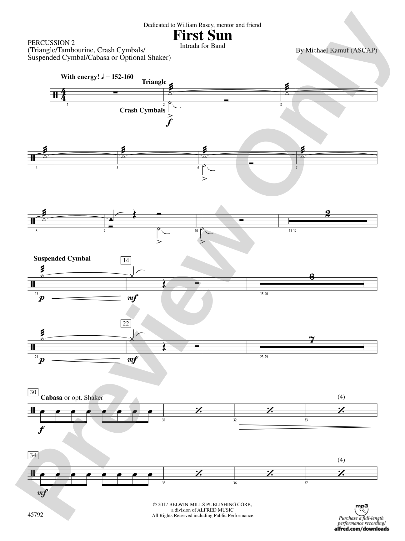 First Sun: 2nd Percussion