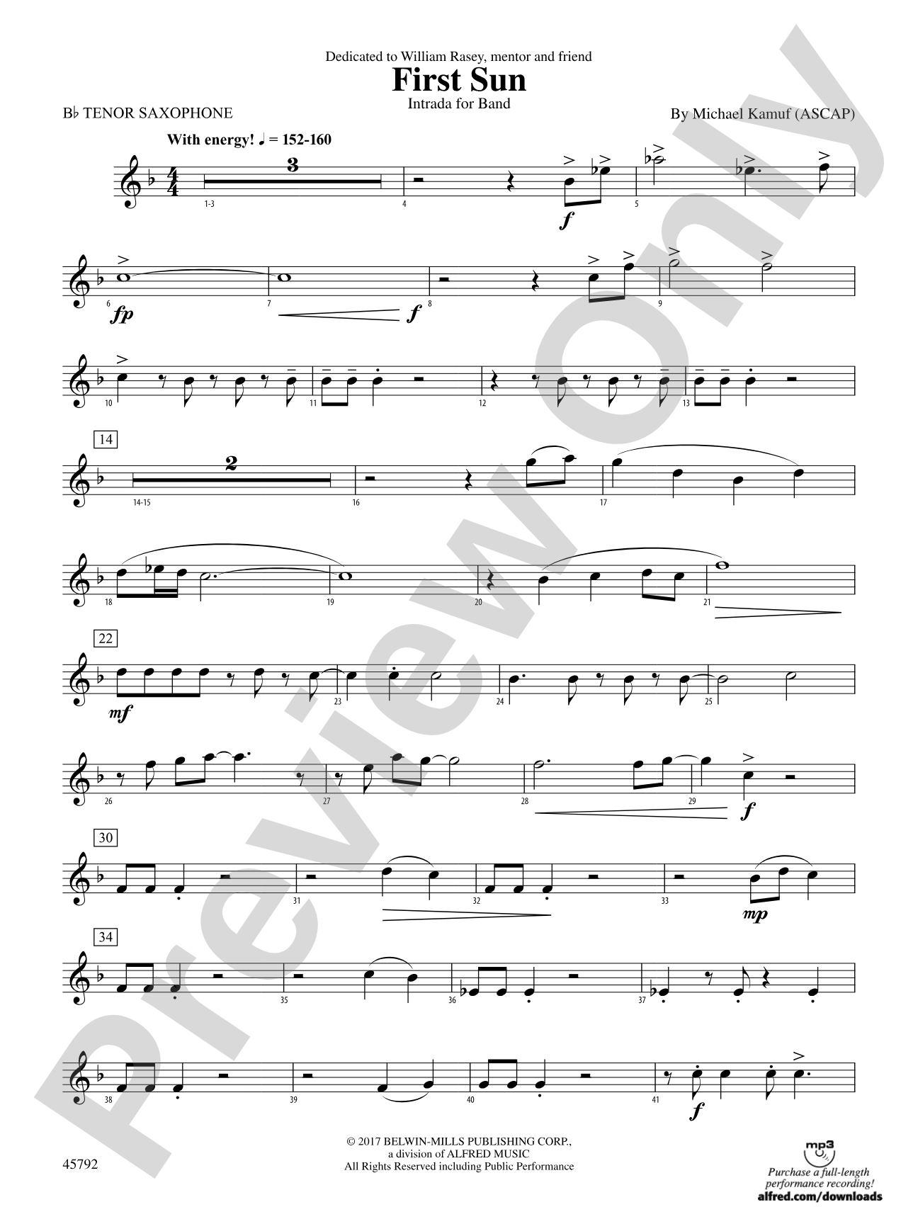 First Sun: B-flat Tenor Saxophone