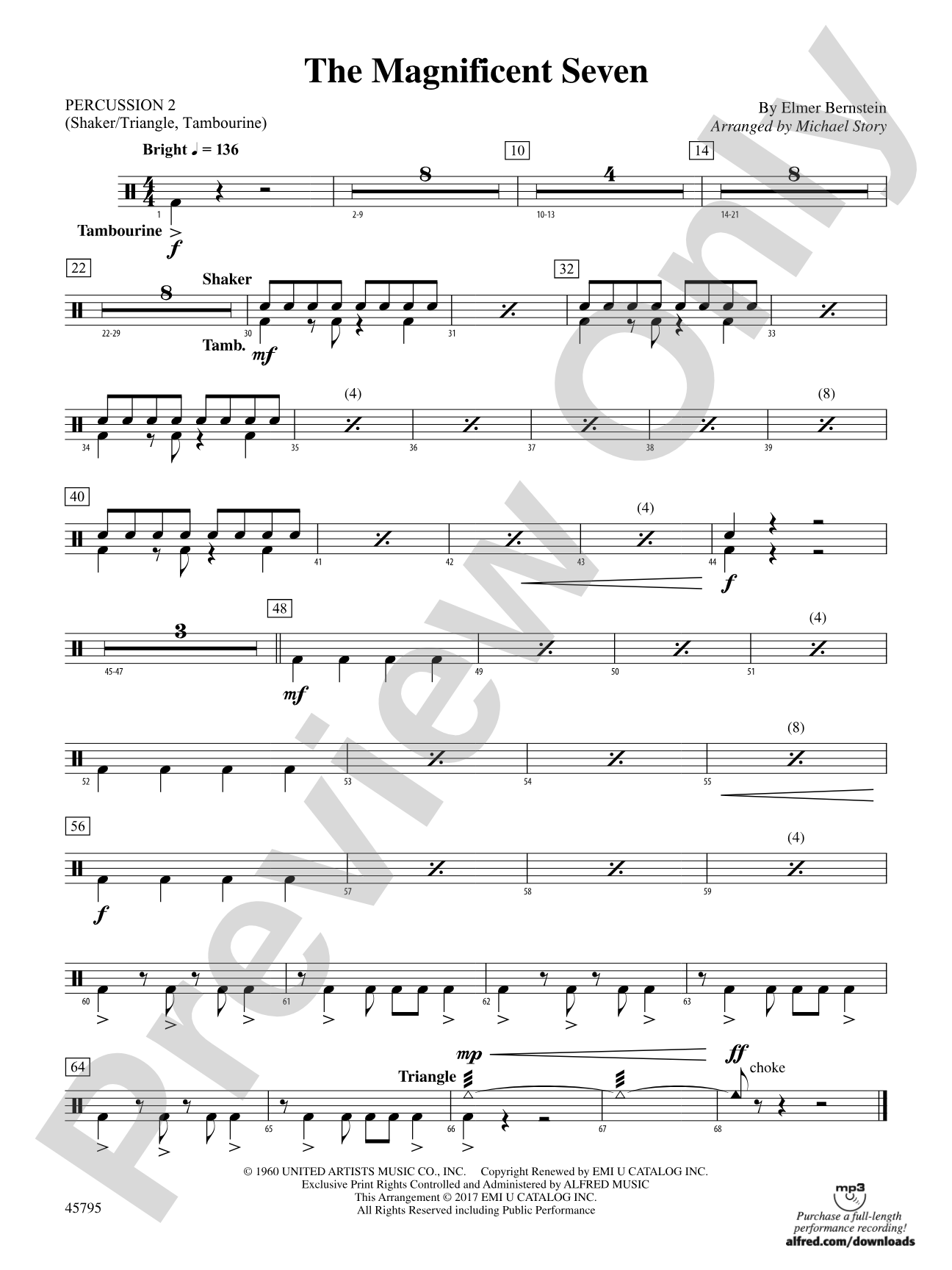 The Magnificent Seven: 2nd Percussion