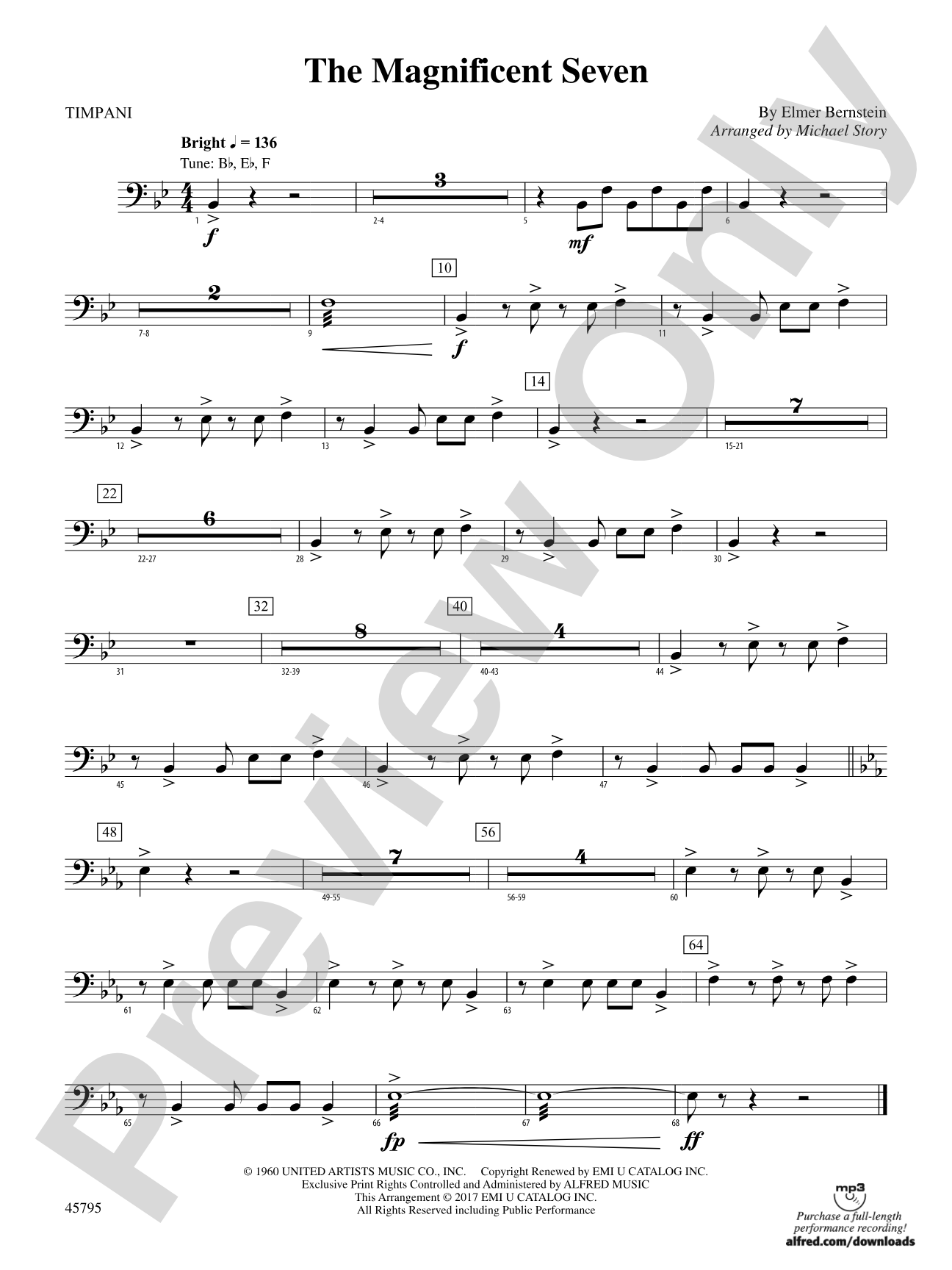 The Magnificent Seven: Timpani