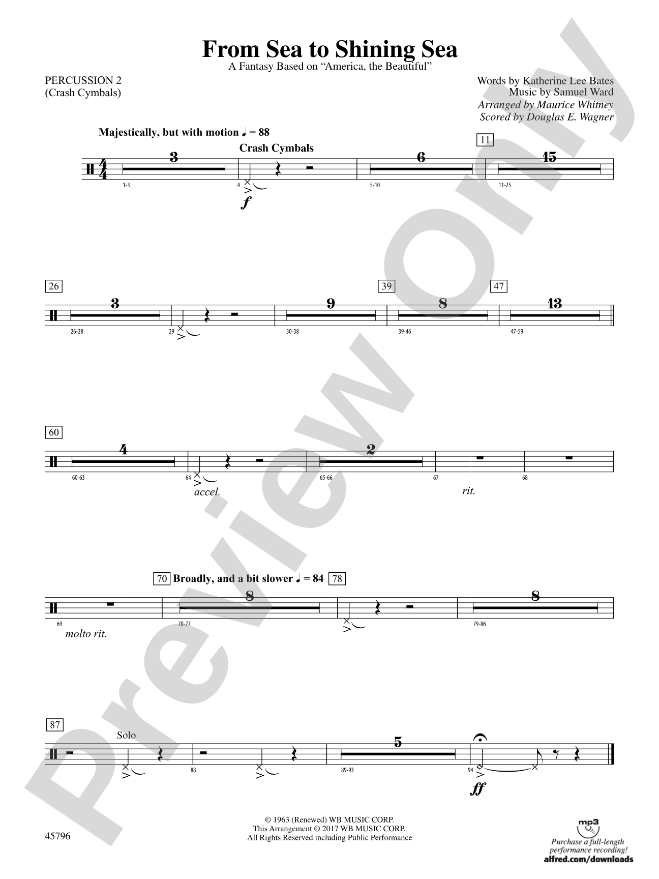From Sea to Shining Sea: 2nd Percussion
