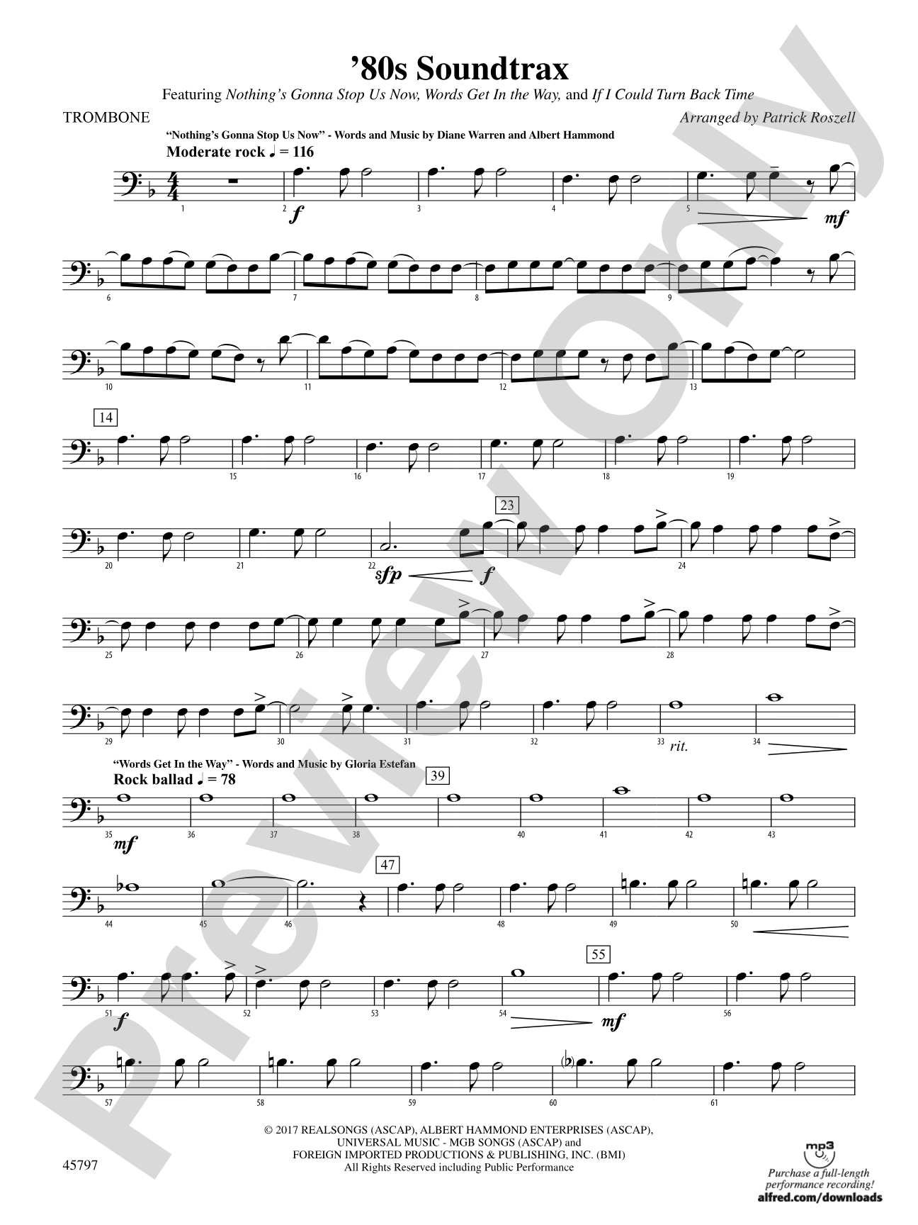 '80s Soundtrax: 1st Trombone