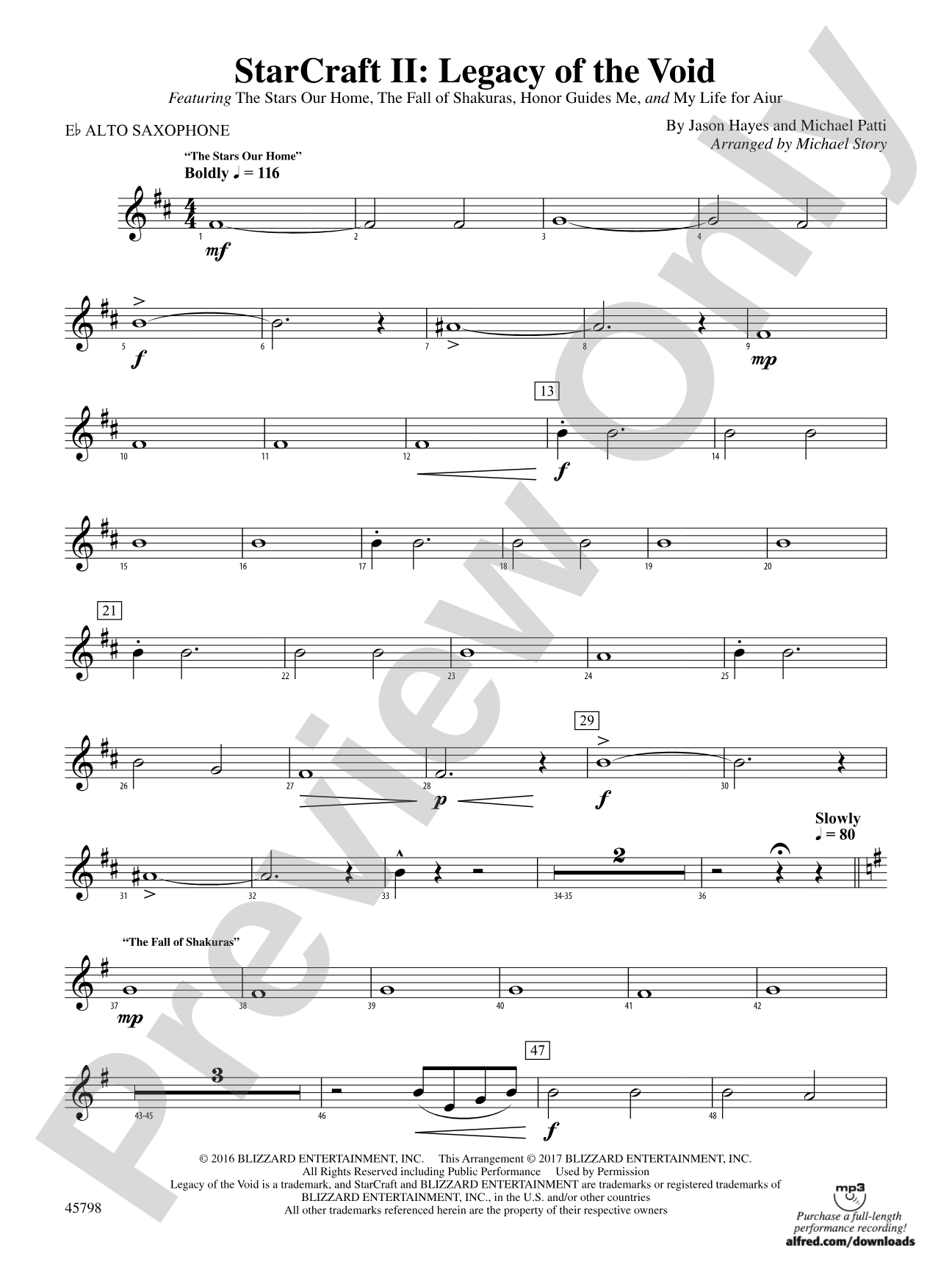 Starcraft II: Legacy of the Void: E-flat Alto Saxophone