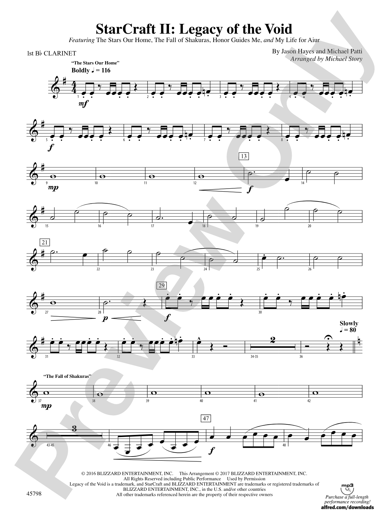 Starcraft II: Legacy of the Void: 1st B-flat Clarinet