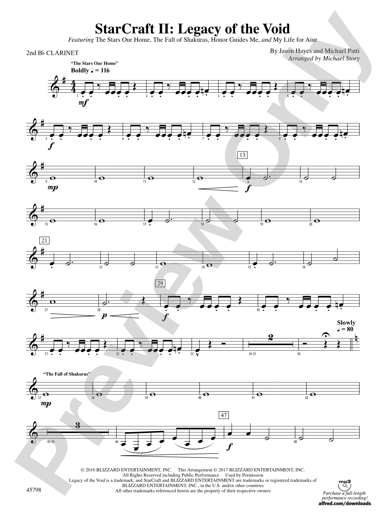 Starcraft II: Legacy of the Void: 2nd B-flat Clarinet