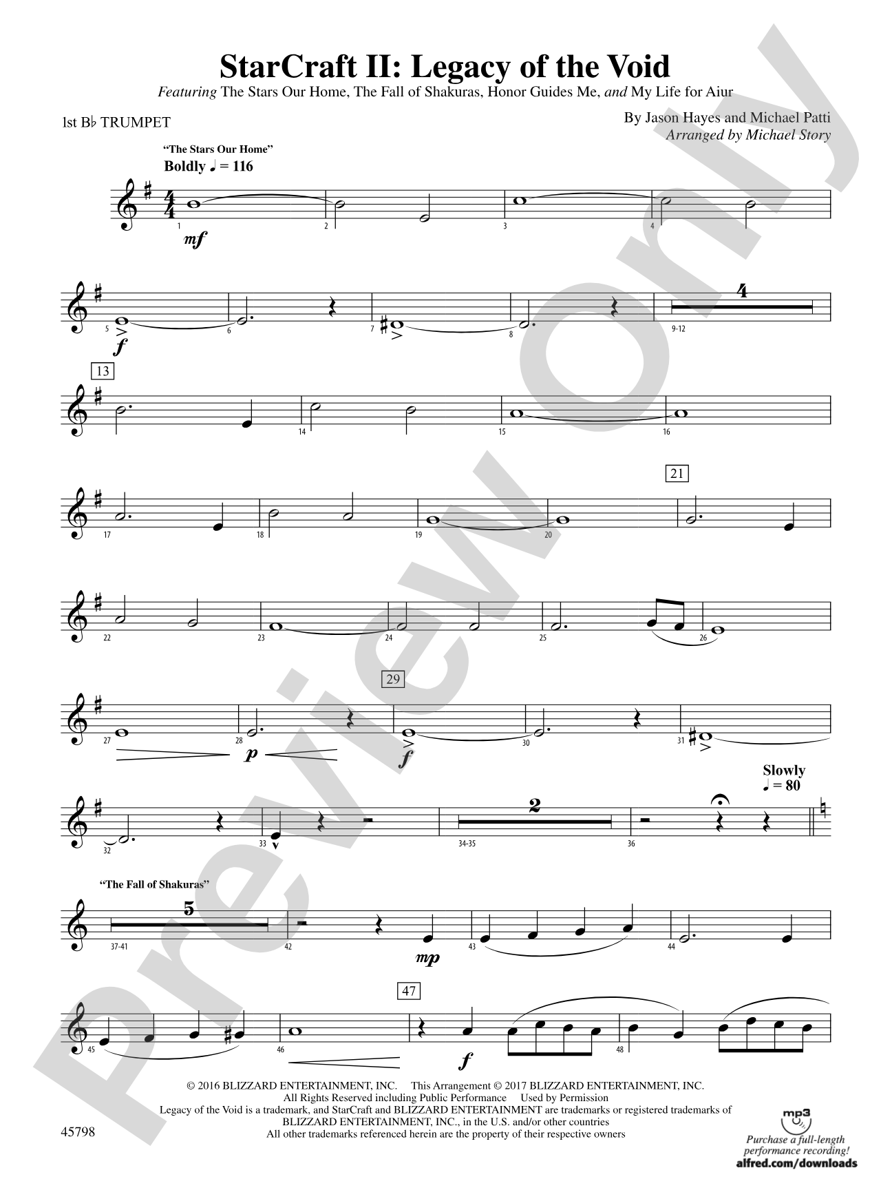 Starcraft II: Legacy of the Void: 1st B-flat Trumpet