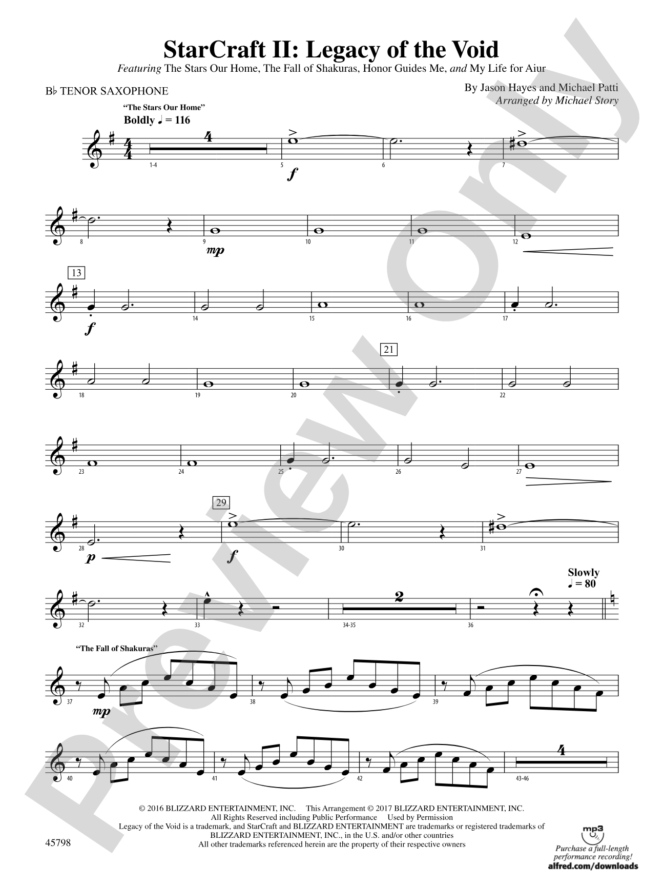 Starcraft II: Legacy of the Void: B-flat Tenor Saxophone